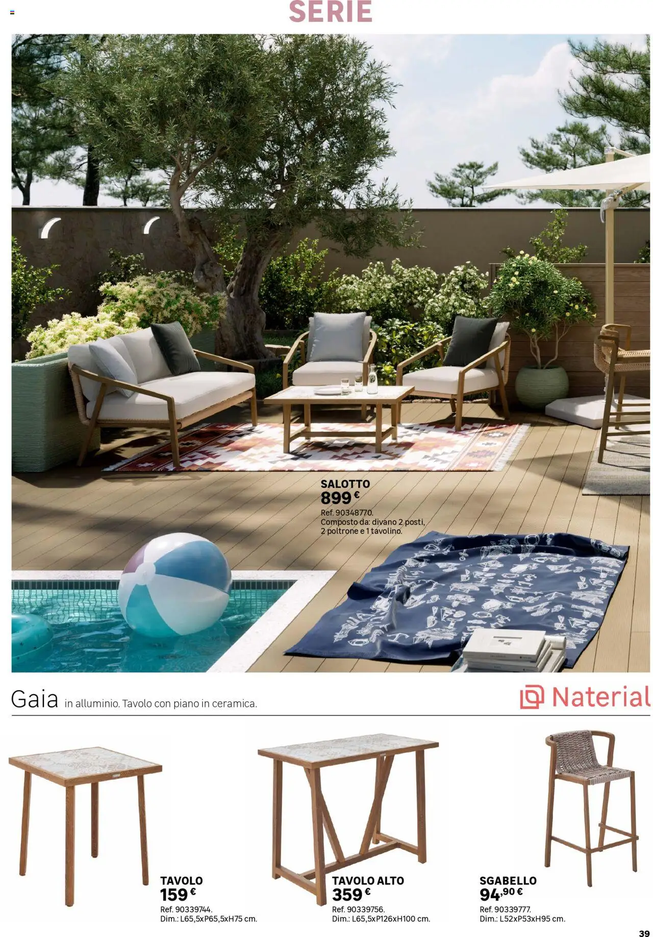 Volantino Leroy Merlin del 02.06.2025 | Pagina: 39 | Prodotti: Sgabello, Divano, Tavolo
