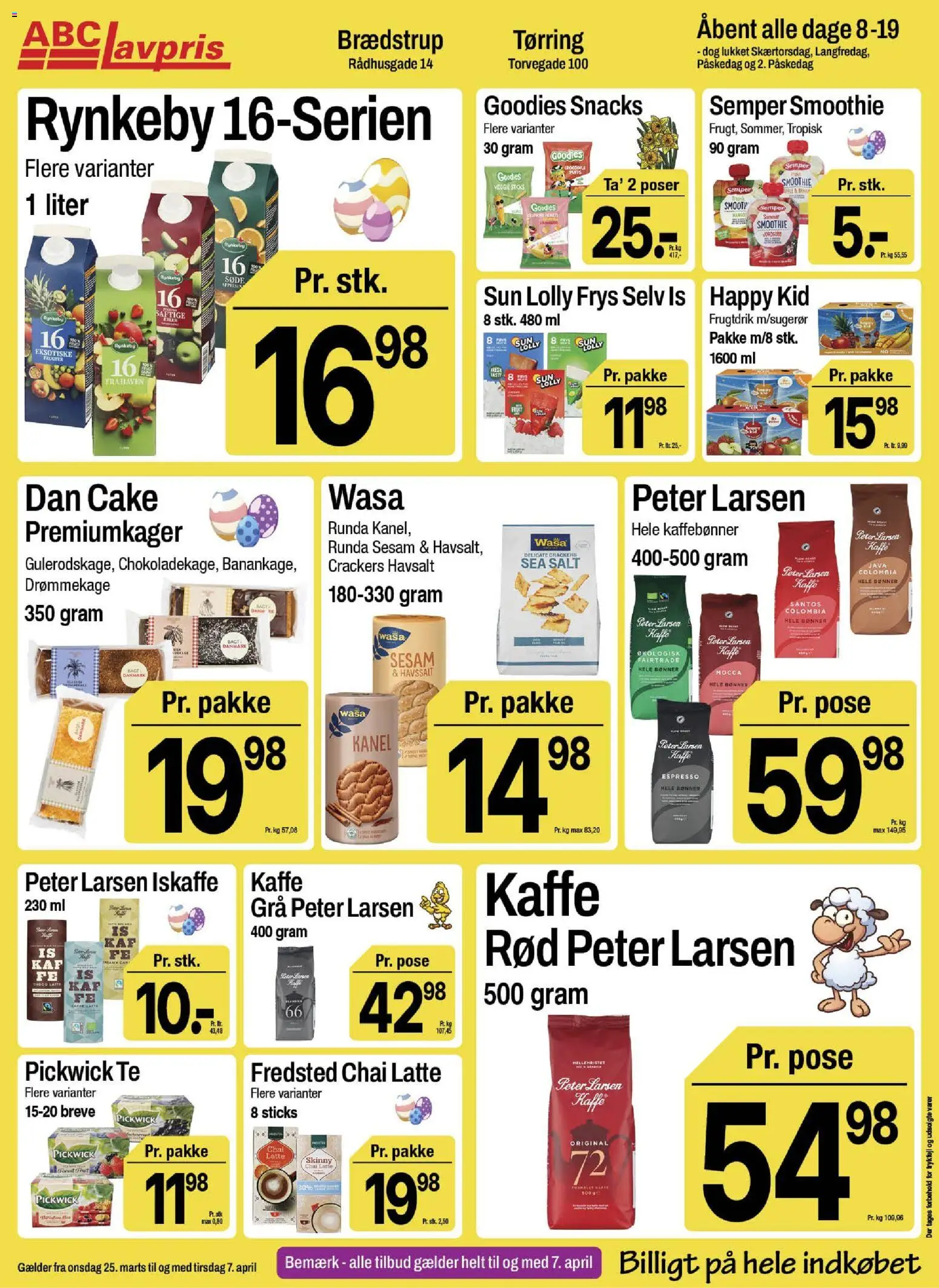 Abc Lavpris tilbudsavis – gyldig fra 25.03.2026 | Side: 11 | Produkter: Kanel, Te, Salt, Bønner