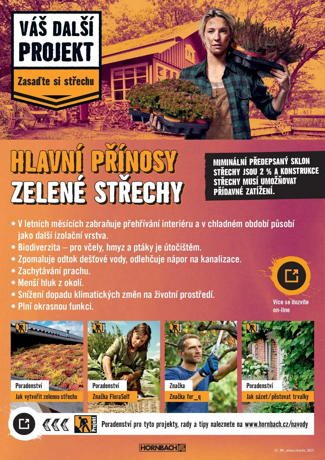 HORNBACH leták - Zelená střecha od 06.08.2025 | Strana: 2