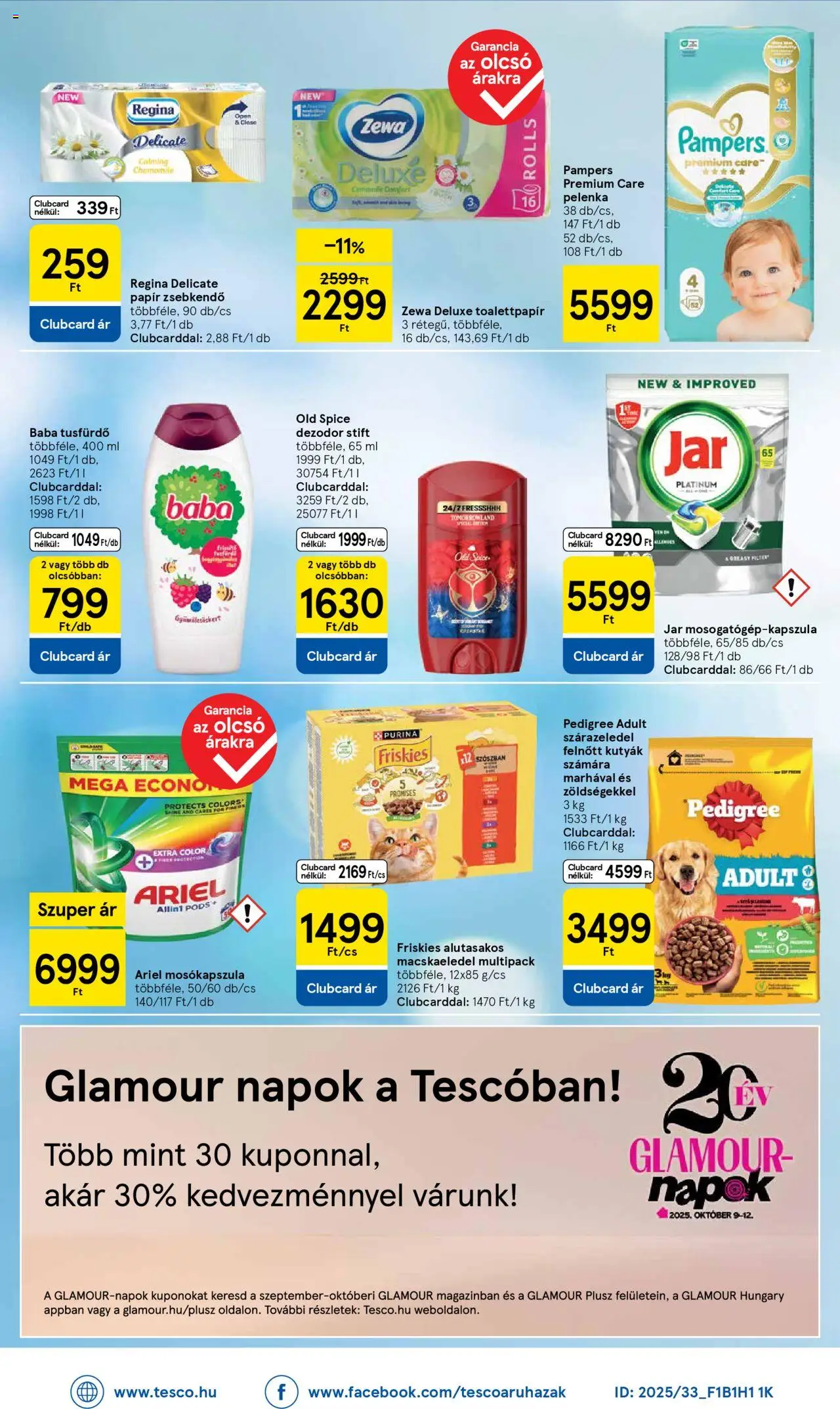 Tesco akciós ujság - amely érvényes a következő dátumtól: 09.10.2025 | Oldal: 8 | Termékek: Old spice, Macskaeledel, Mosókapszula, Stift