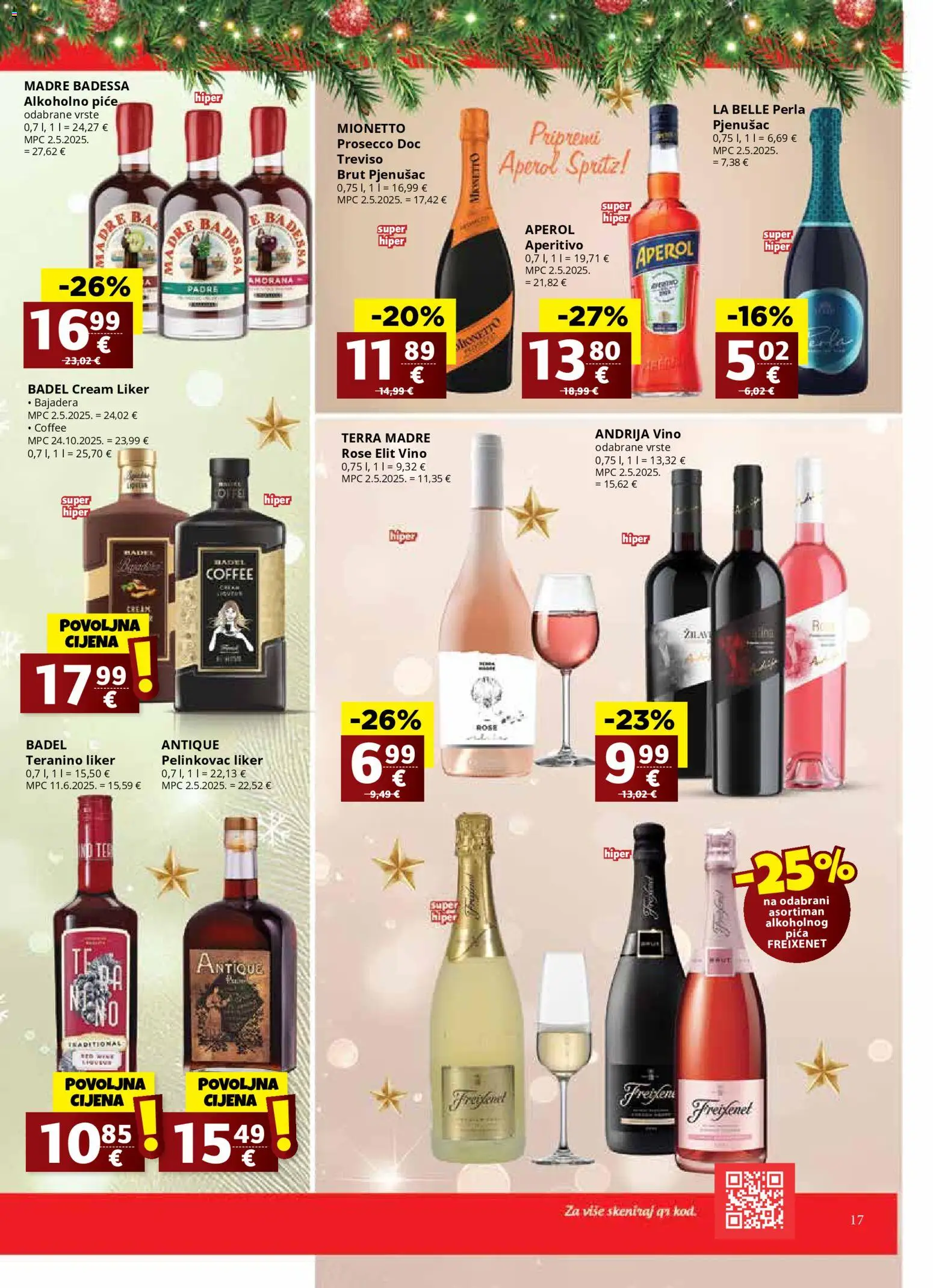 Ribola katalog | vrijedi od 17.12.2025 | Stranica: 17 | Proizvodi: Prosecco, Pica, Aperol, Teranino