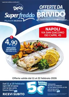 Anteprima del volantino Decò Superfreddo - Napoli catalogo valido a partire dal 11.02.2026