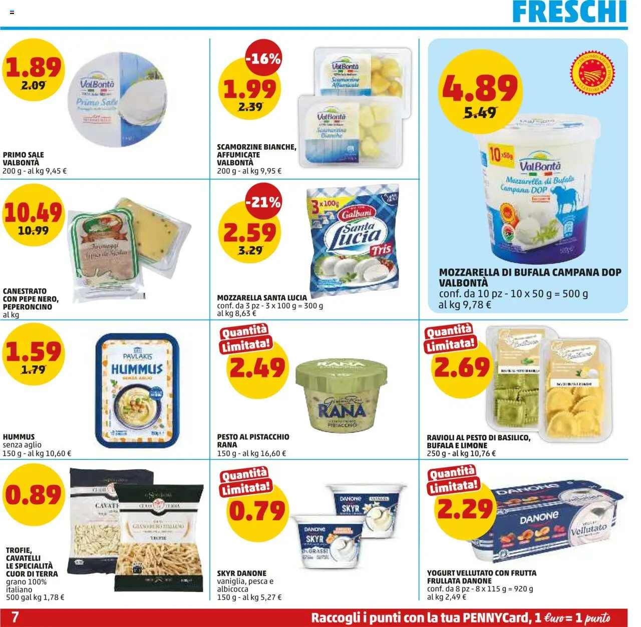 Volantino PENNY del 14.08.2025 | Pagina: 7 | Prodotti: Aglio, Peperoncino, Pesto, Ravioli