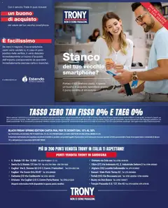 Anteprima del volantino Trony volantino Sardegna valido a partire dal 19.03.2026 | Pagina: 40 | Prodotti: Tè, Telefono, Smartphone, Fan