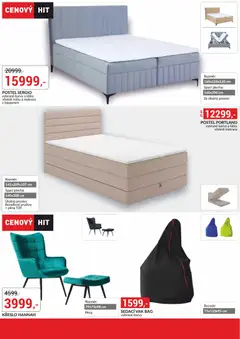 Náhled letáku BAUMAX leták - Zařiďte si bydlení od 01.01.2026 | Strana: 5 | Produkty: Sedací vak, Postel, Matrace, Křeslo