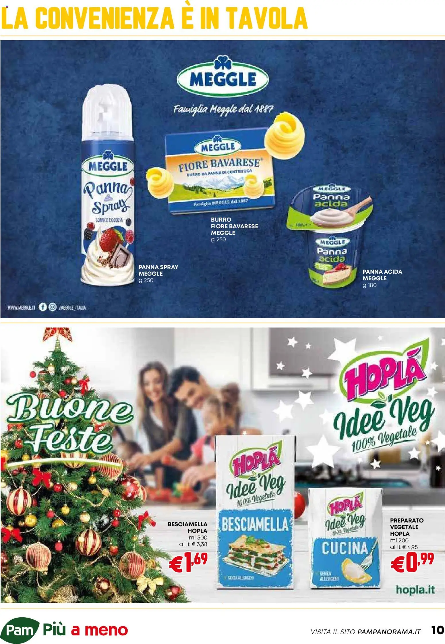 Volantino PAM del 18.12.2025 | Pagina: 10 | Prodotti: Centrifuga, Panna, Burro, Besciamella