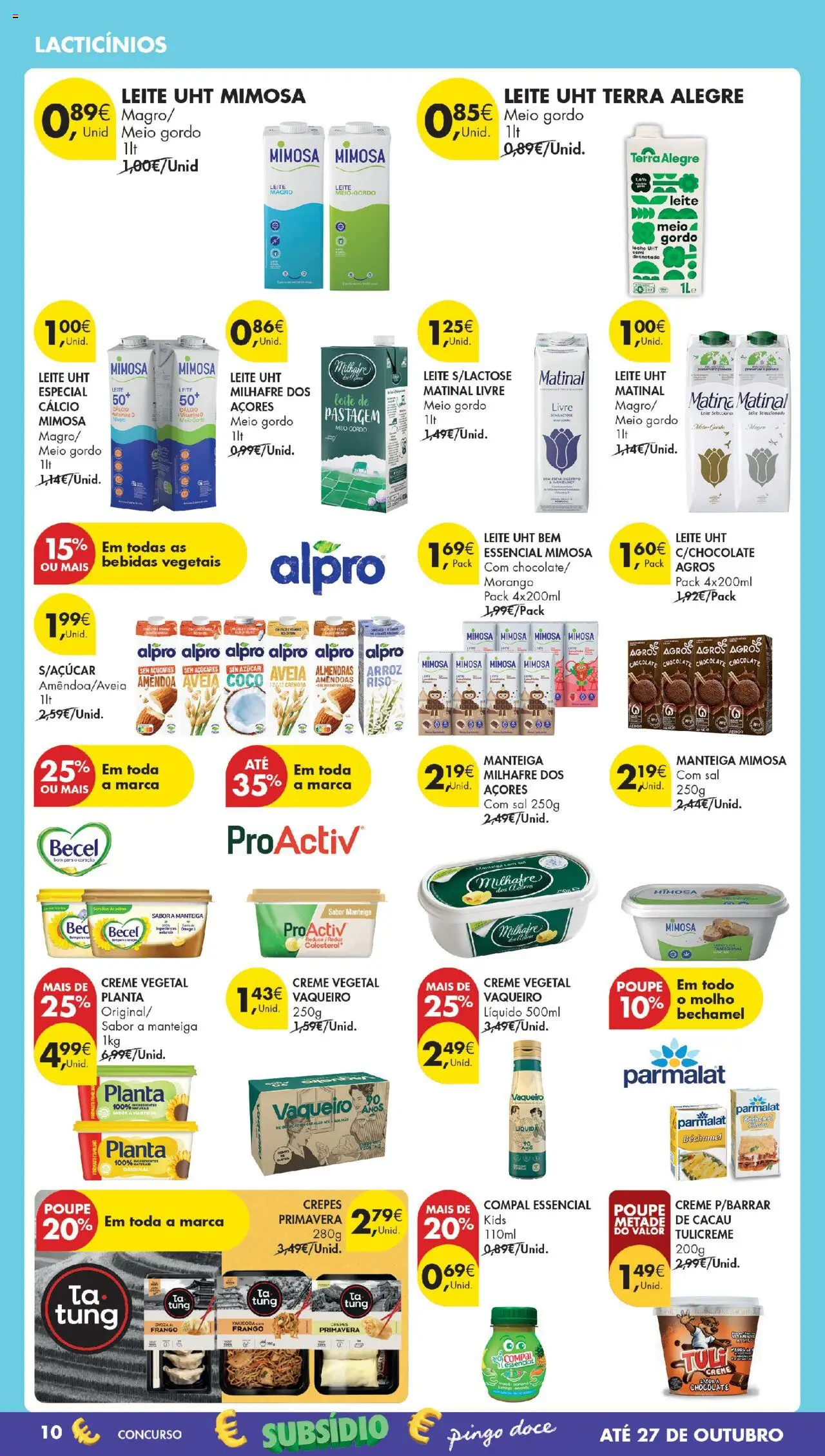 Pingo Doce Poupe Esta Semana Madeira │ válido de 21.10.2025 | Página: 10 | Produtos: Amêndoas, Sal, Leite, Creme