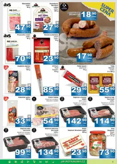 Náhled letáku Jip leták od 25.03.2026 | Strana: 3 | Produkty: Salám, Vepřová Kýta, Krkovice, Crudo