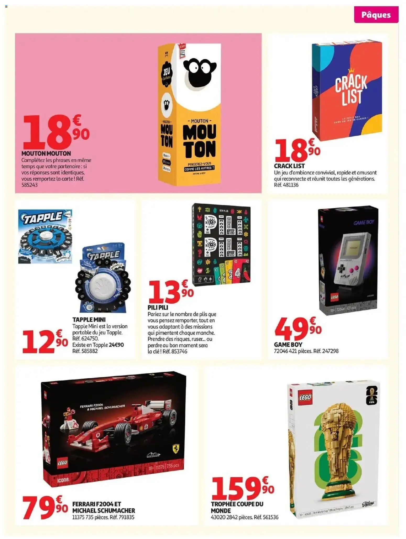 {H1} | Page: 15 | Produits: Légo, Clé, Portable