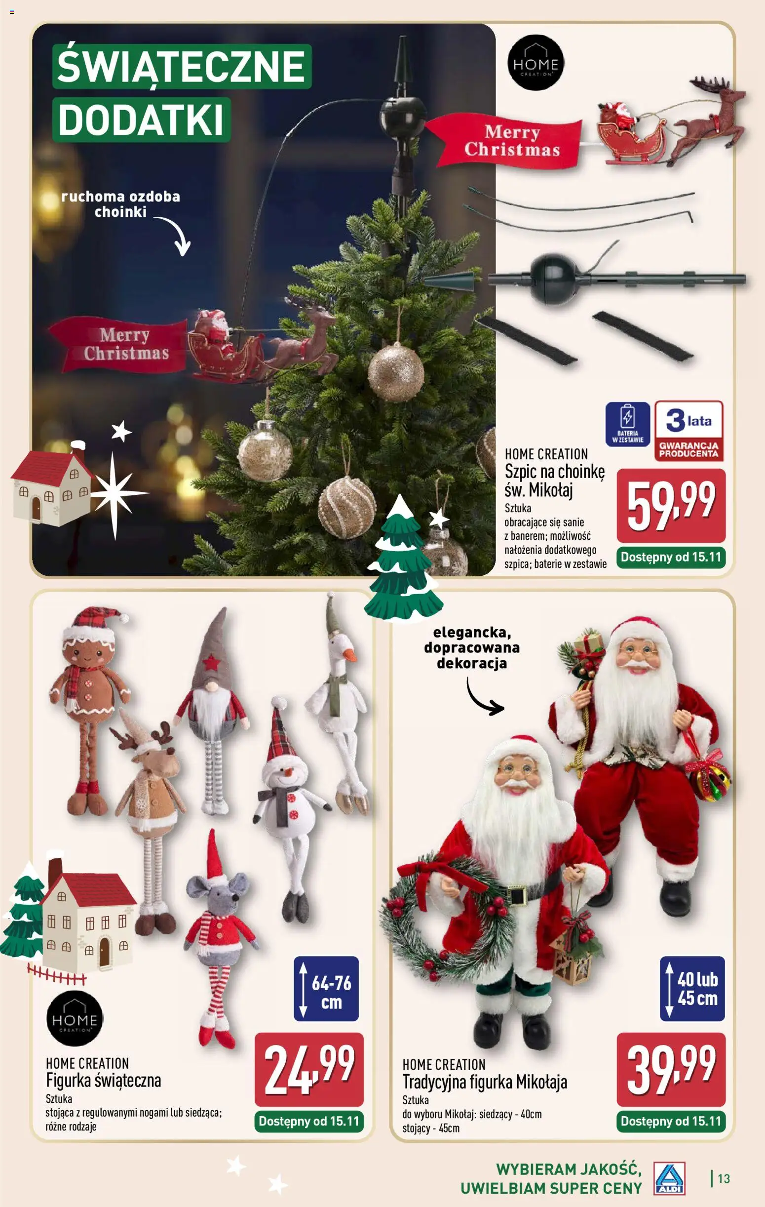 Aldi Gazetka - Katalog prezentowy od 03.11.2025 | Strona: 13 | Produkty: Baterie, Bateria