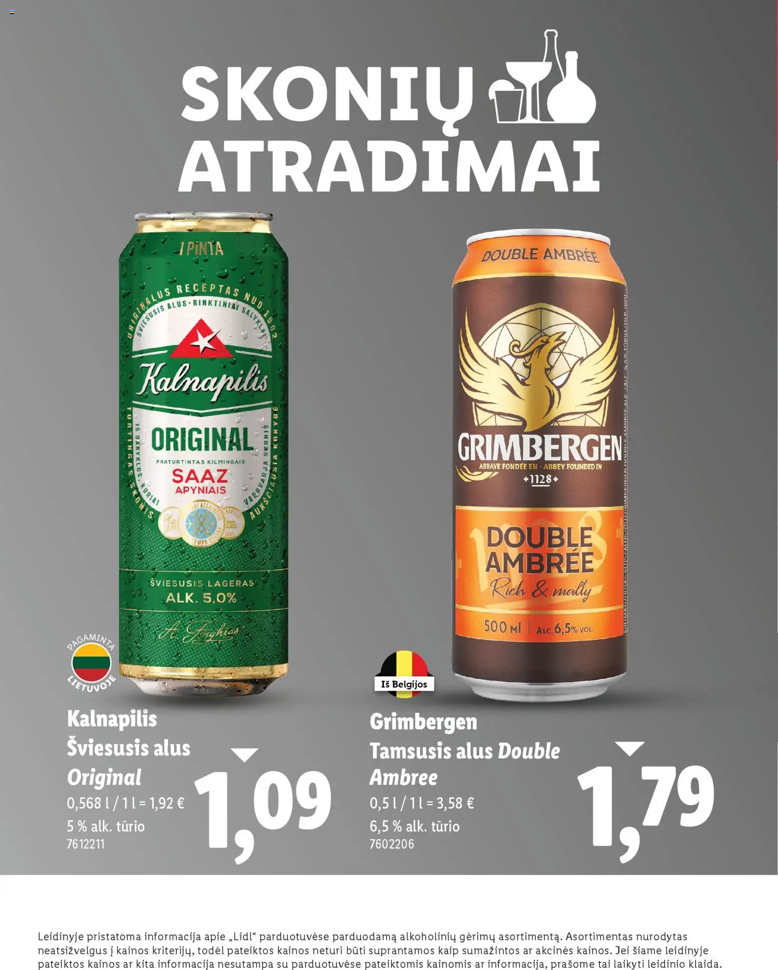 LIDL akcijos nuo 01.12.2025 | Puslapis: 8 | Prekių: Alus