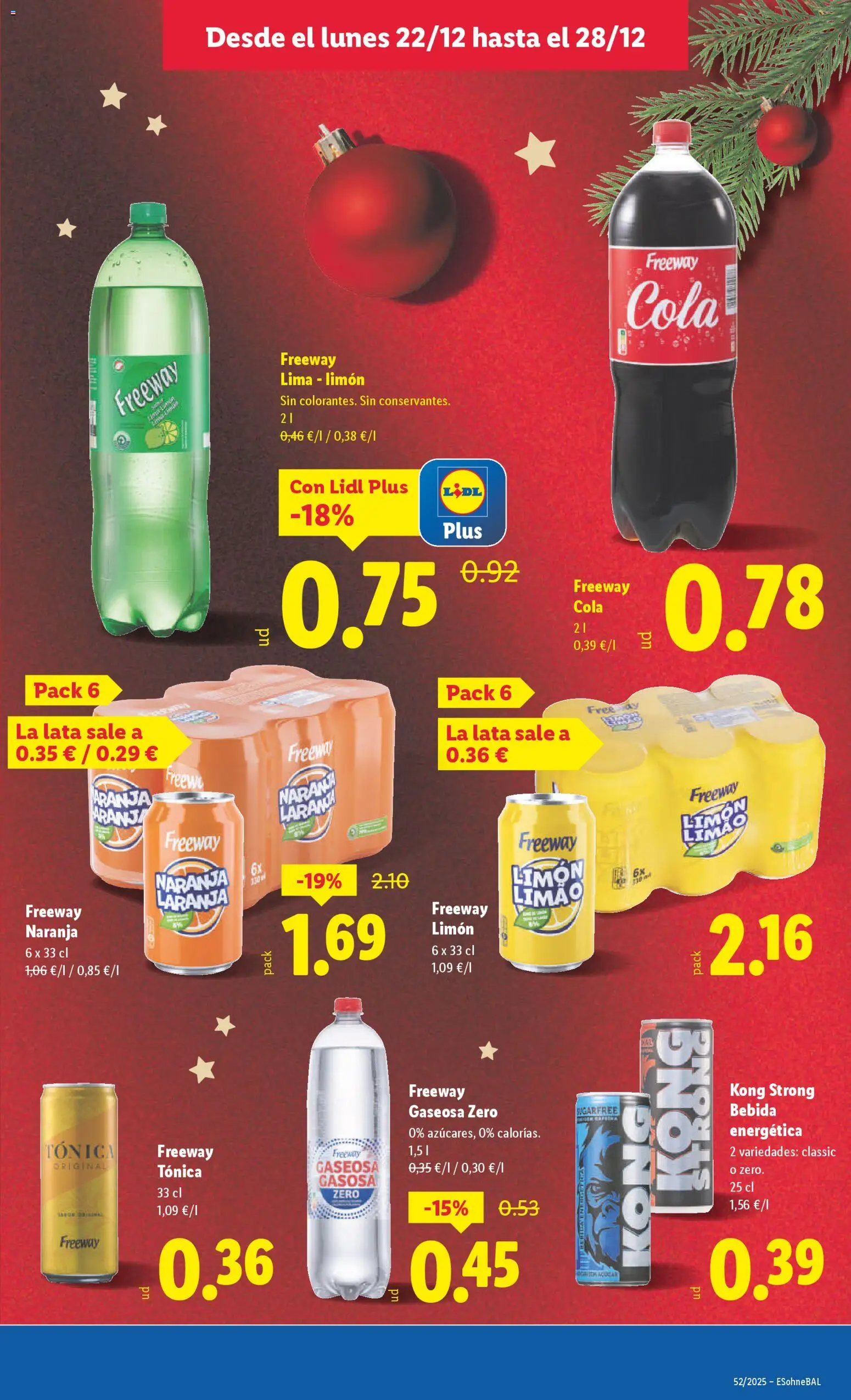 Lidl folleto │ válido desde el 22.12.2025 | Página: 29 | Productos: Lima, Gaseosa