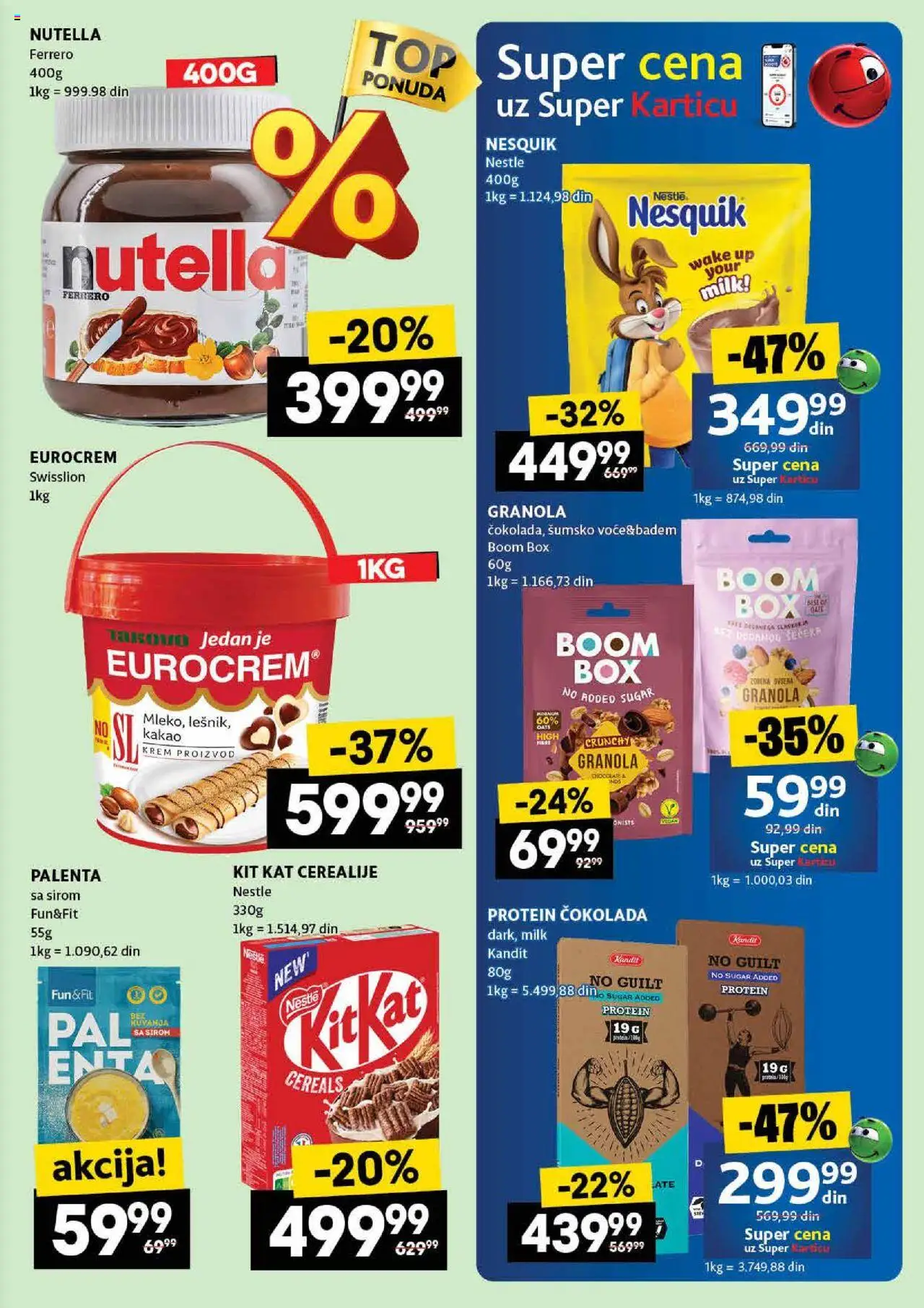 Roda katalog - važi od 14.08.2025 | Strana: 29 | Proizvode: Protein, Palenta, Ferrero, Nesquik