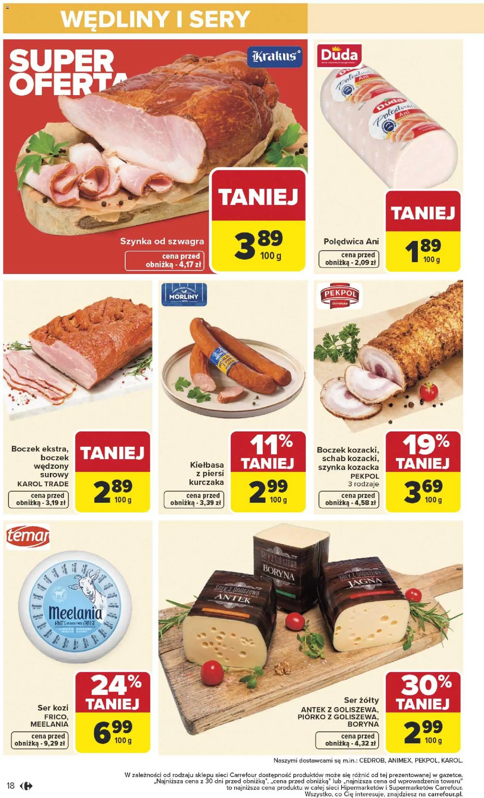 Carrefour Gazetka od 05.01.2026 | Strona: 20 | Produkty: Ser żółty, Schab, Sery, Ser