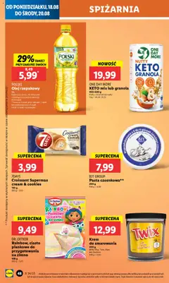 ONE DAY MORE, KETO mix lub granola, 450-600 g fruity, coconut lub nutty od 18.08.2025 | Strona: 56