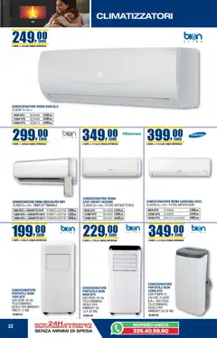 Anteprima del volantino Bricofer Autunno Inverno catalogo valido a partire dal 22.10.2025 | Pagina: 22 | Prodotti: Condizionatore, Condizionatore portatile, Samsung