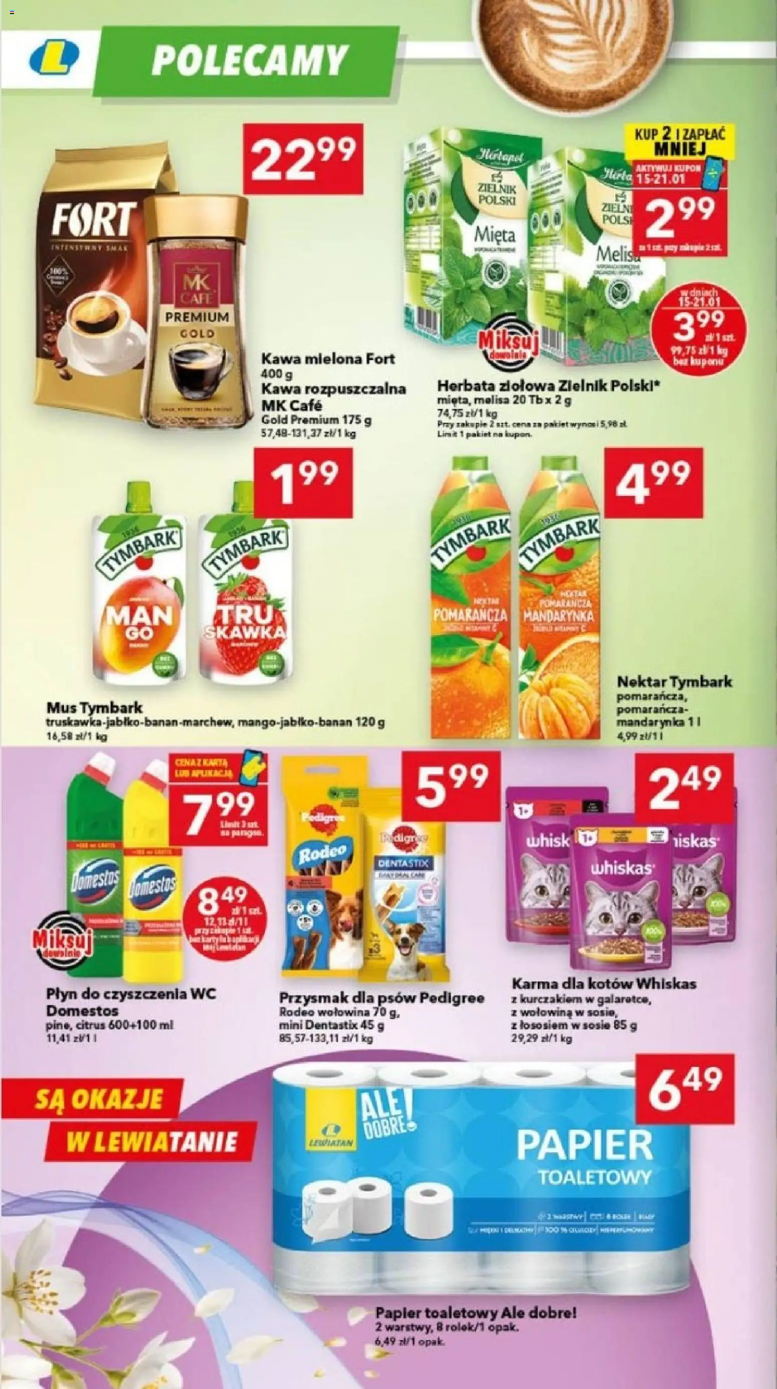 Lewiatan gazetka - Szczecin od 15.01.2026 | Strona: 6 | Produkty: Karta, Kawa rozpuszczalna, Mięta, Karma dla kotów