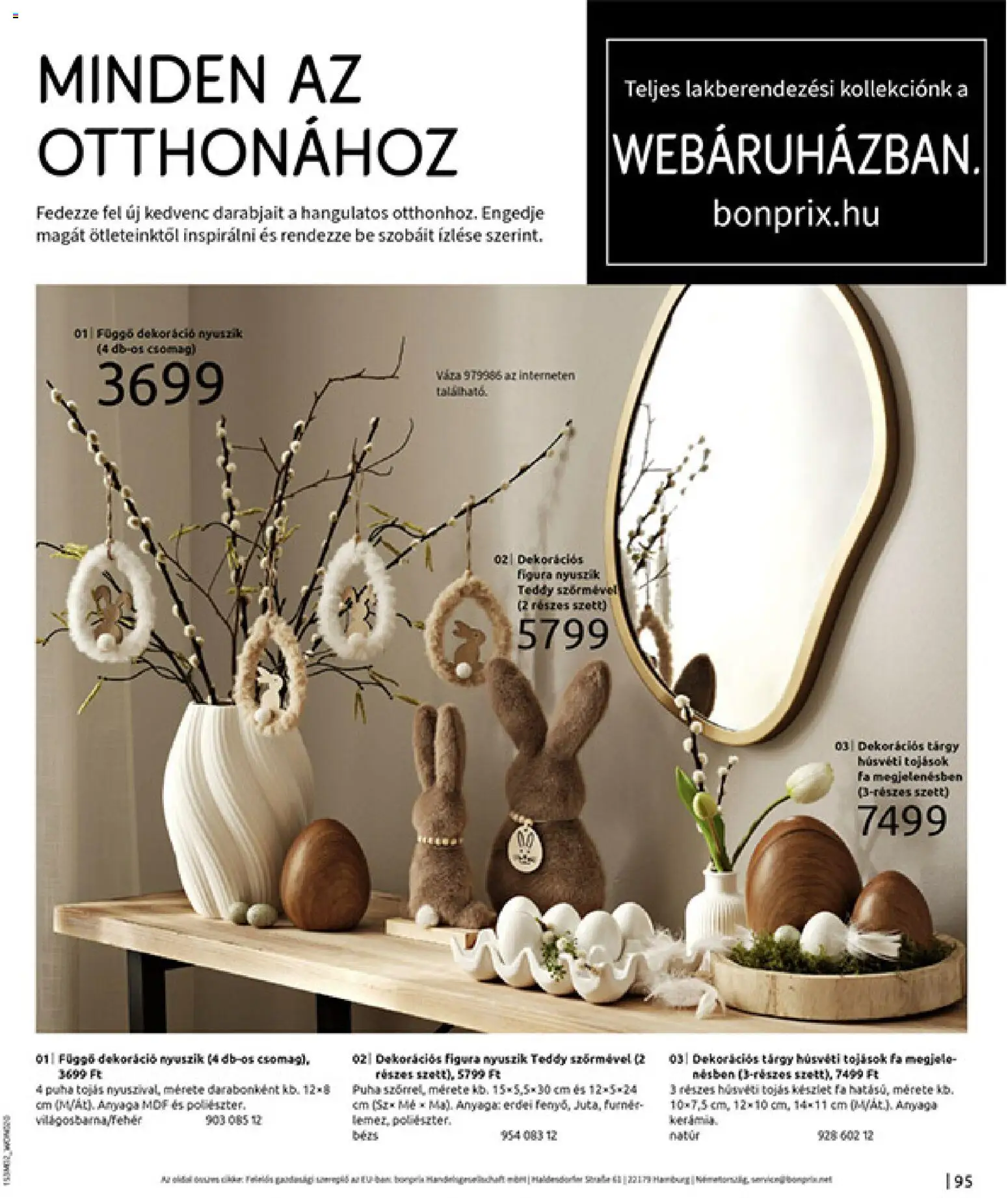 Bonprix akciós ujság - amely érvényes a következő dátumtól: 19.02.2026 | Oldal: 97 | Termékek: Váza, Tojás, Dekoráció
