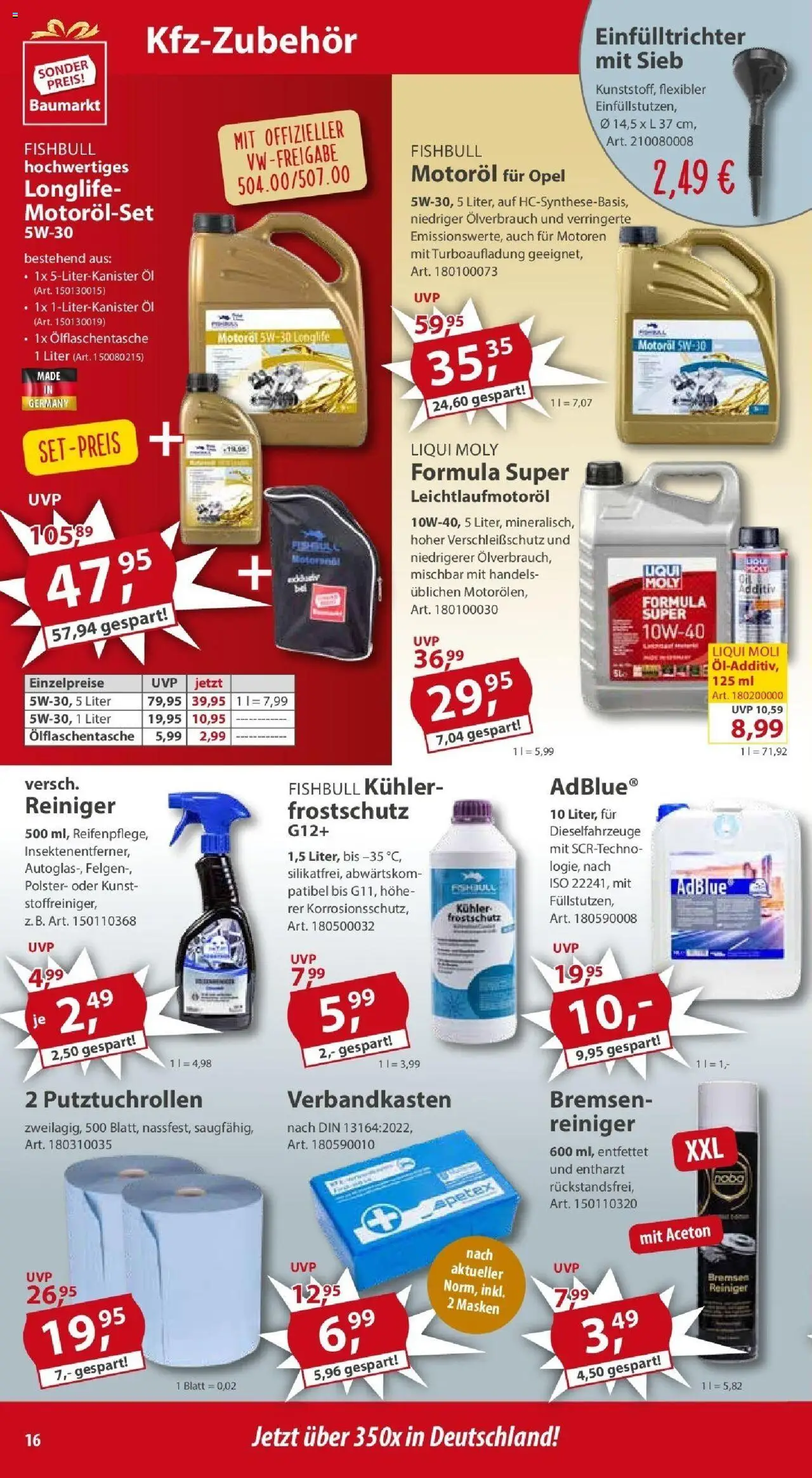 Sonderpreis Baumarkt - Wiedereröffnung Wenden - gültig ab dem 13.05.2025 | Seite: 16 | Produkte: Öl