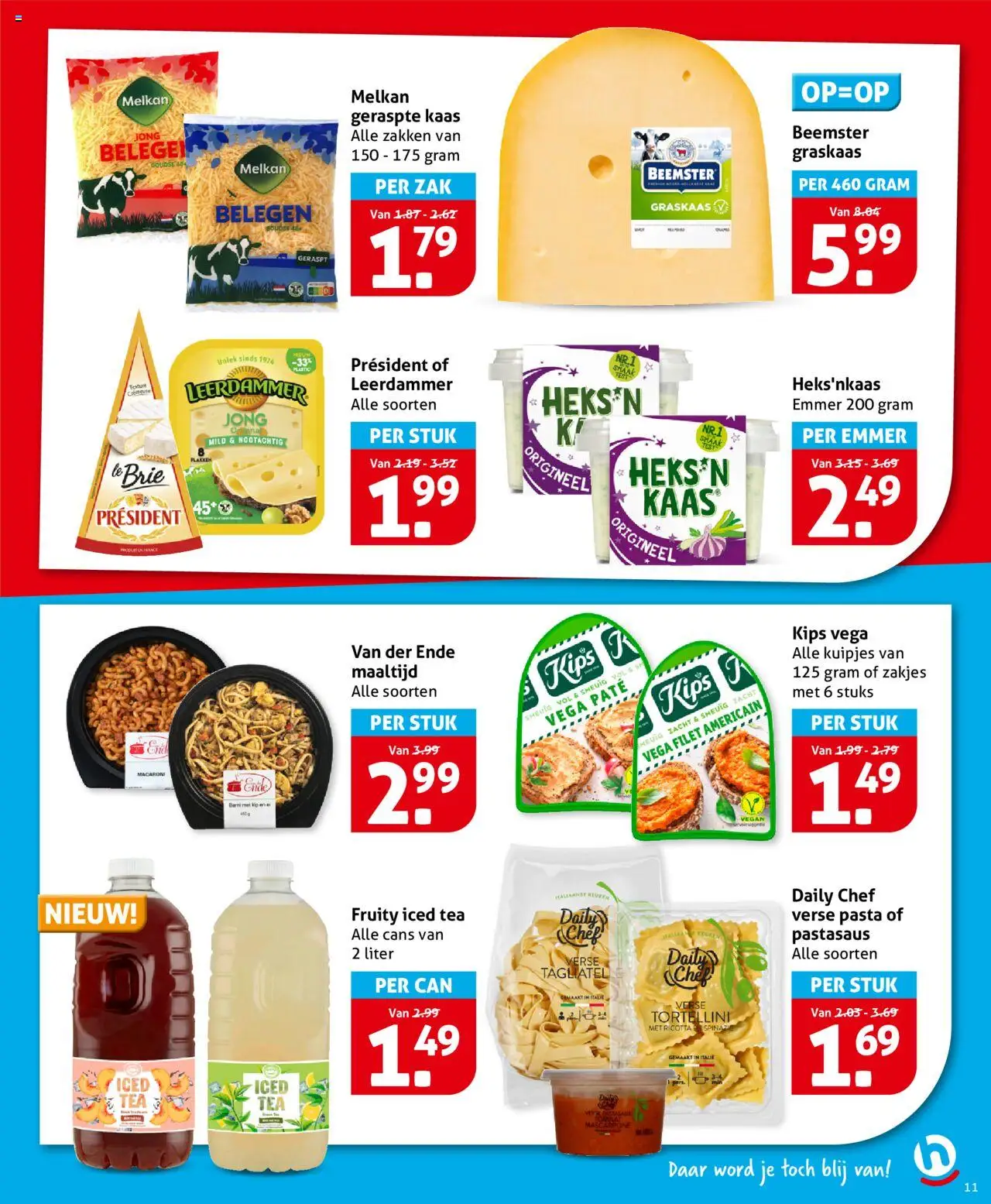  | Pagina: 11 | Producten: Spinazie, Tomaat, Brie, Kip