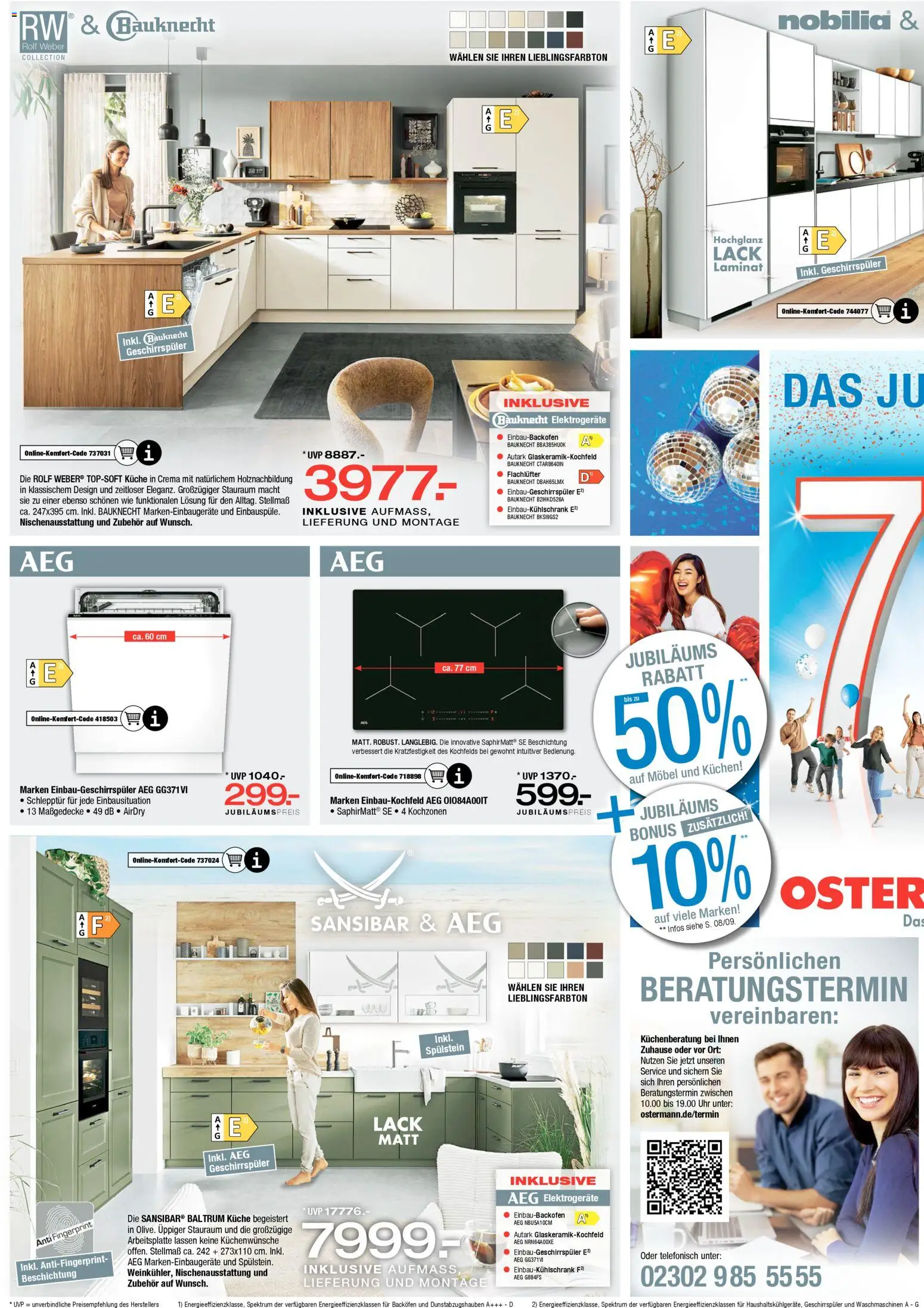 Ostermann Prospekt 	 – gültig ab 31.01.2026 | Seite: 10 | Produkte: AEG, Geschirrspüler, Küche, Uhr