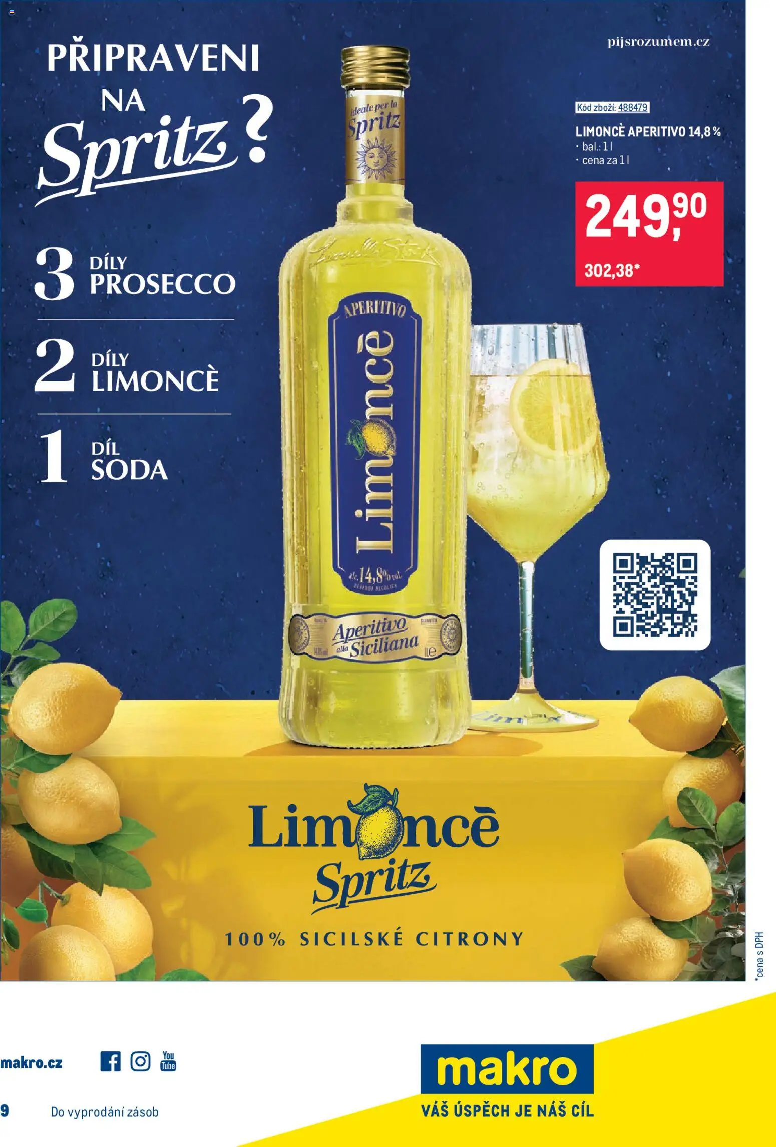 Makro leták - Gastronomie od 08.04.2026 | Strana: 25 | Produkty: Prosecco, Spritz, Citróny, Aperitivo