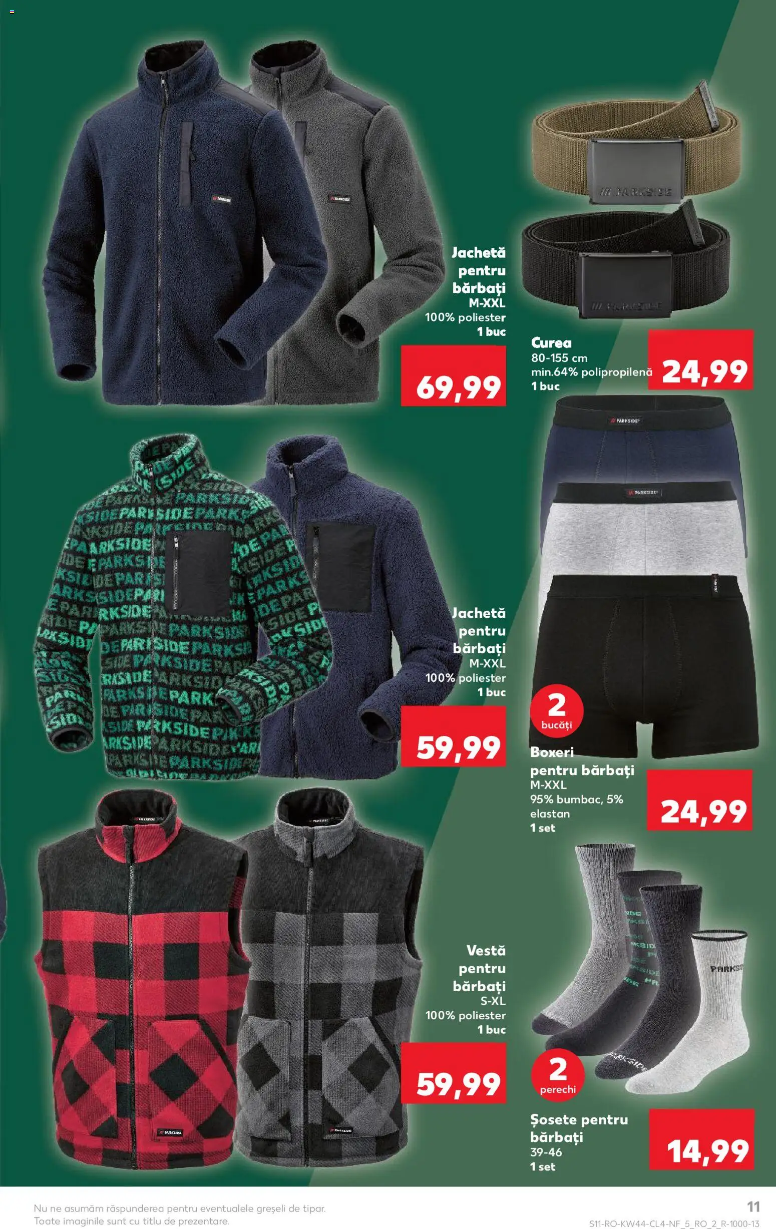 Noul catalog Kaufland – valabil de la 29.10.2025 | Pagină: 11 | Produse: Jachetă, Vestă, Șosete, Boxeri