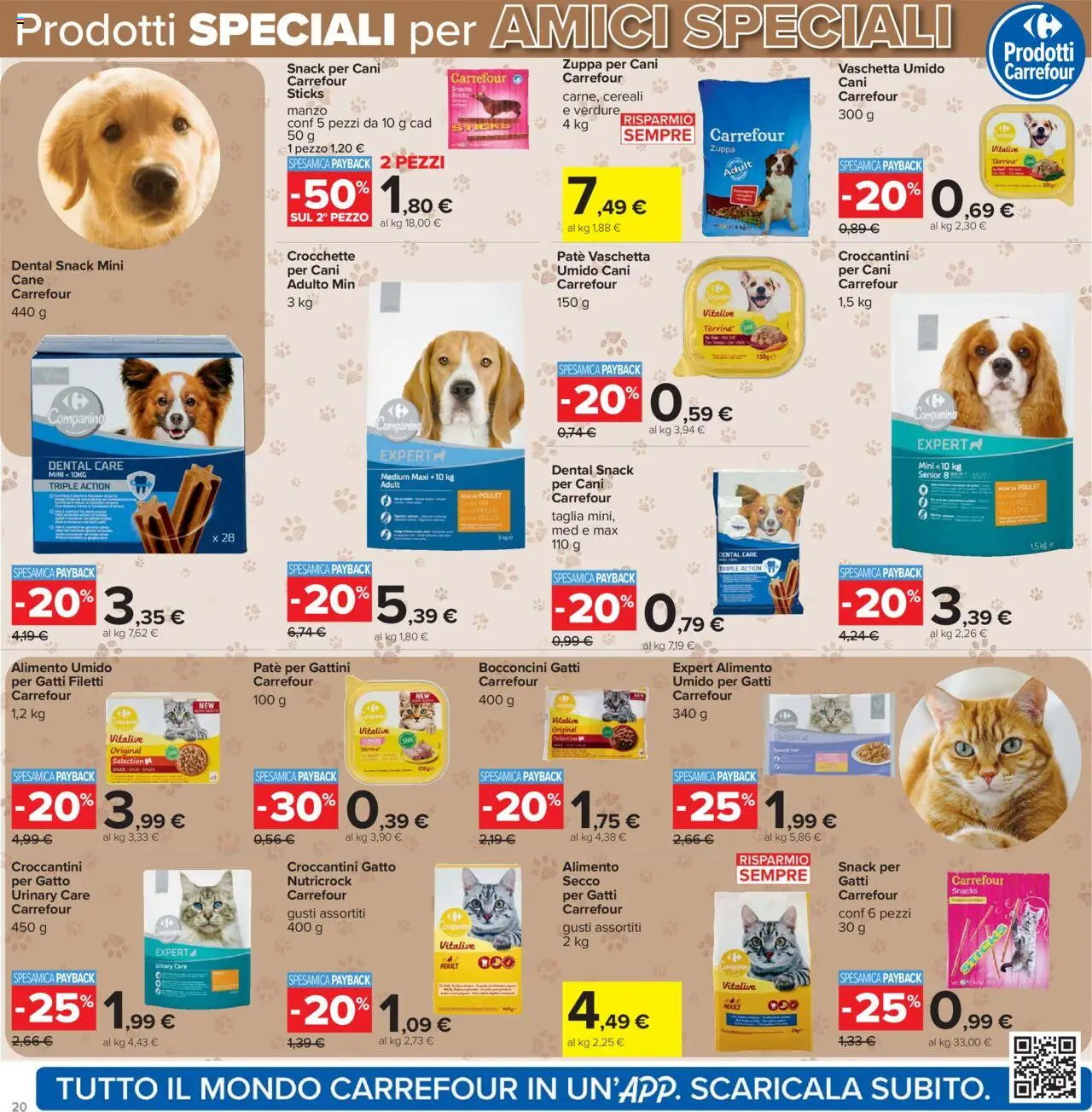 Volantino Carrefour del 15.09.2025 | Pagina: 20 | Prodotti: Paté, Pollo, Salsa, Crocchette
