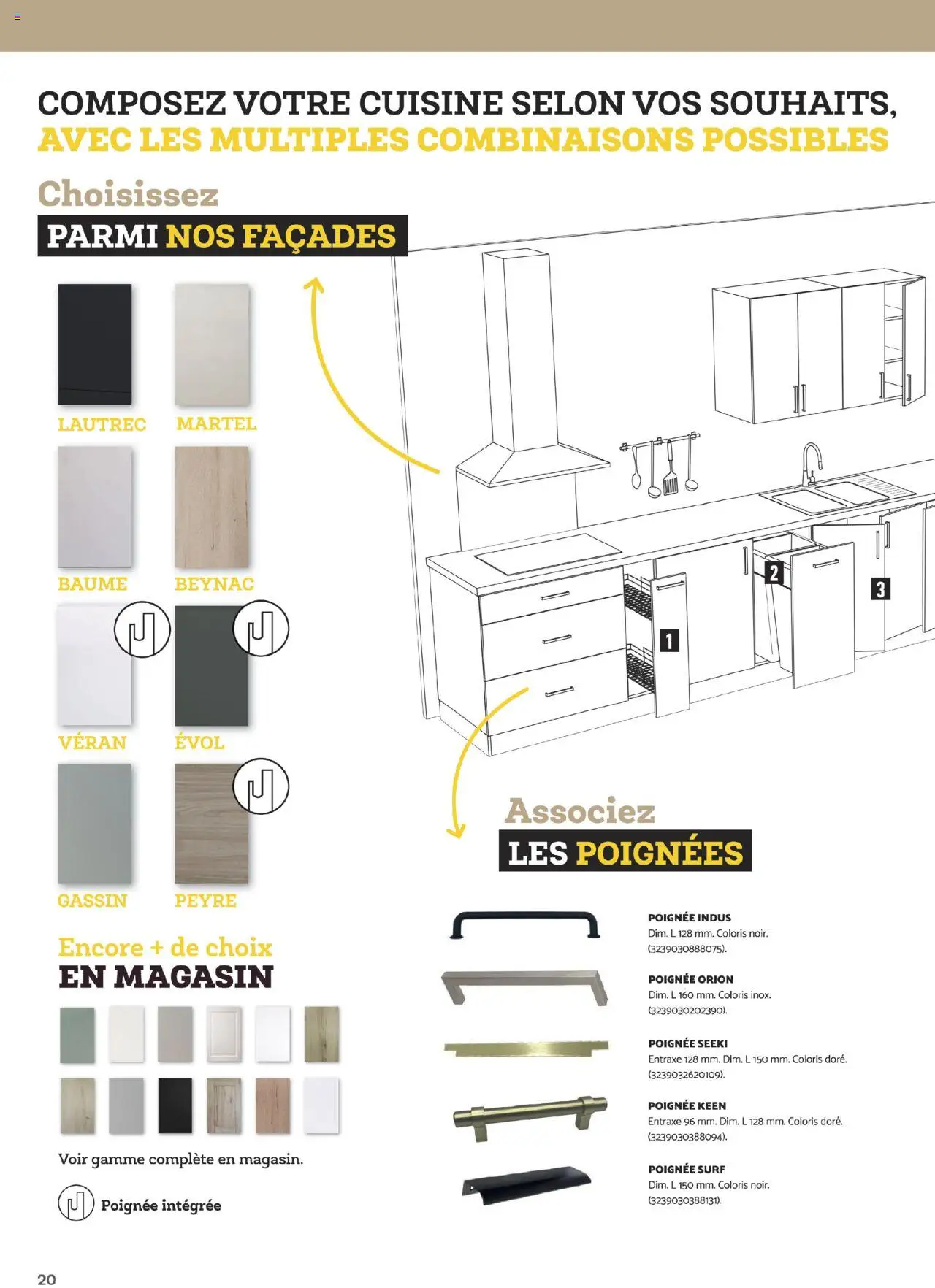 {H1} | Page: 20 | Produits: Poignées