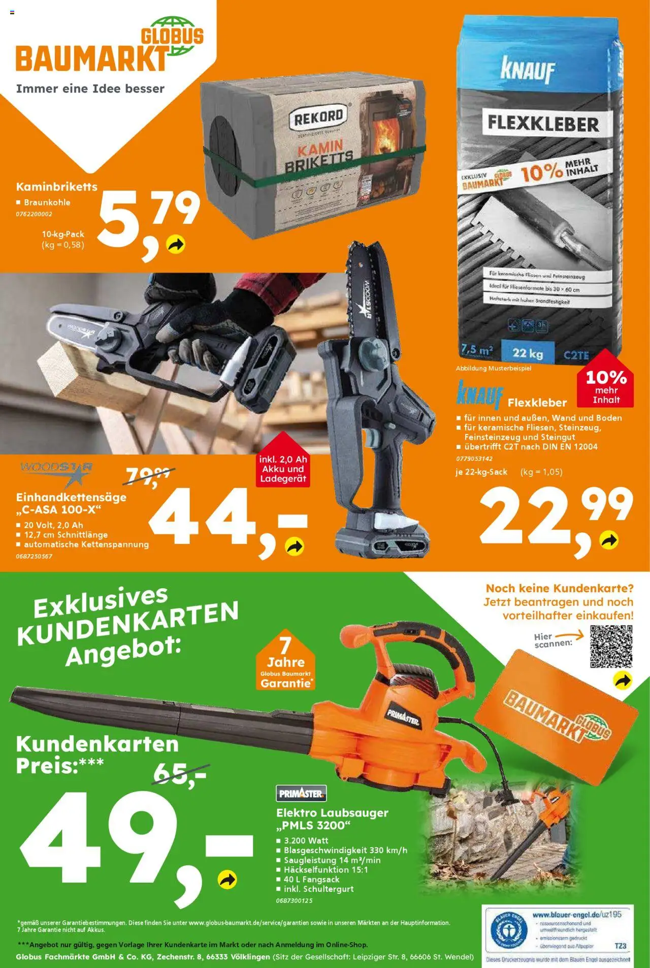 Globus Baumarkt Prospekt Oranienburg-Germendorf – gültig ab 15.09.2025 | Seite: 16 | Produkte: Kamin, Ladegerät