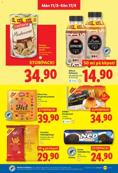 Lidl reklamblad aktuell från 11.08.2025 | Sida: 13 | Produkter: Jordnötter, Champinjoner