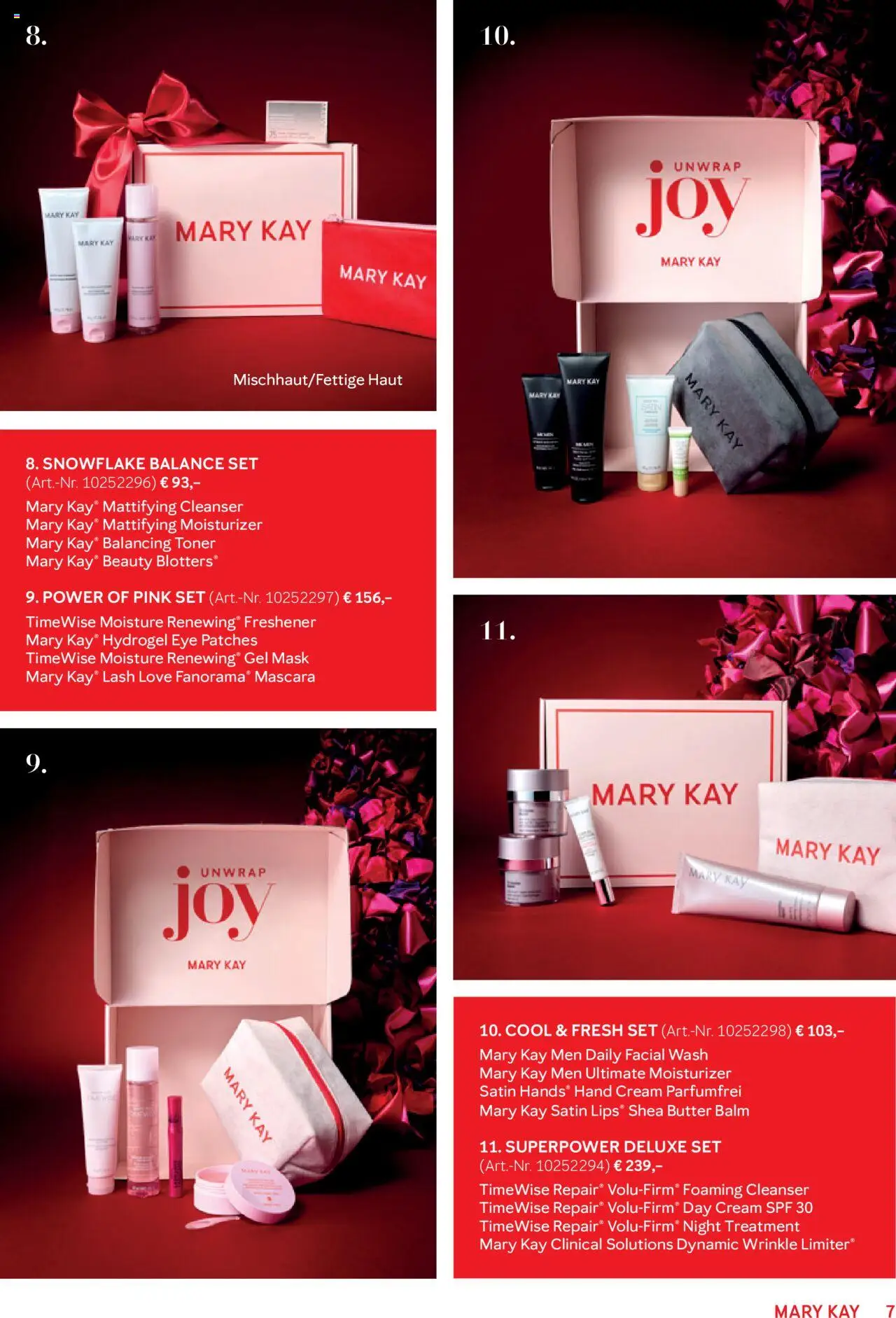 Mary Kay  Weihnachtsbroschüre – gültig ab 30.09.2025 | Seite: 7 | Produkte: Toner, Butter, Mascara