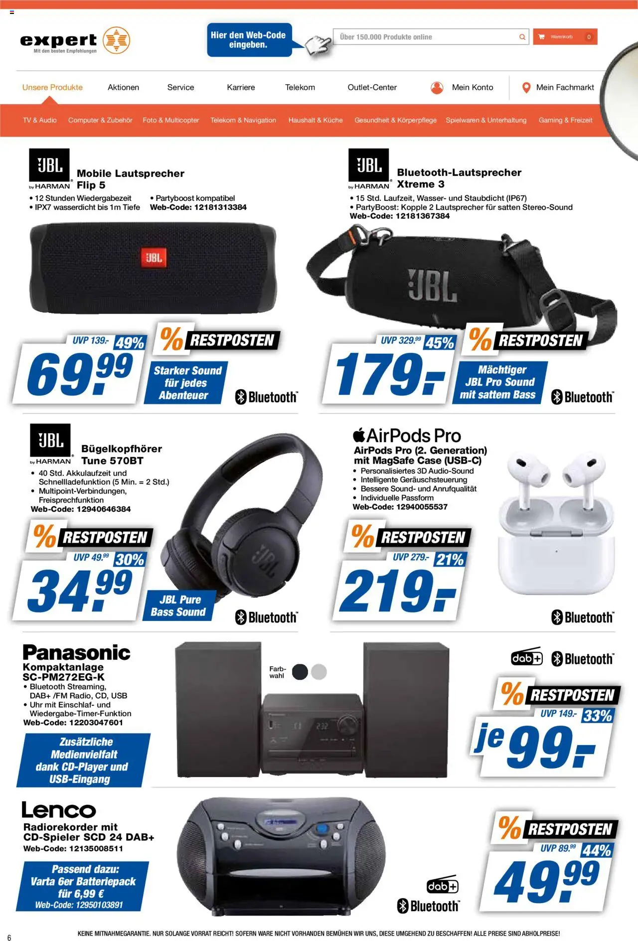 Expert Prospekt 	 - gültig ab dem 25.07.2025 | Seite: 6 | Produkte: Panasonic, USB, Navigation, Küche