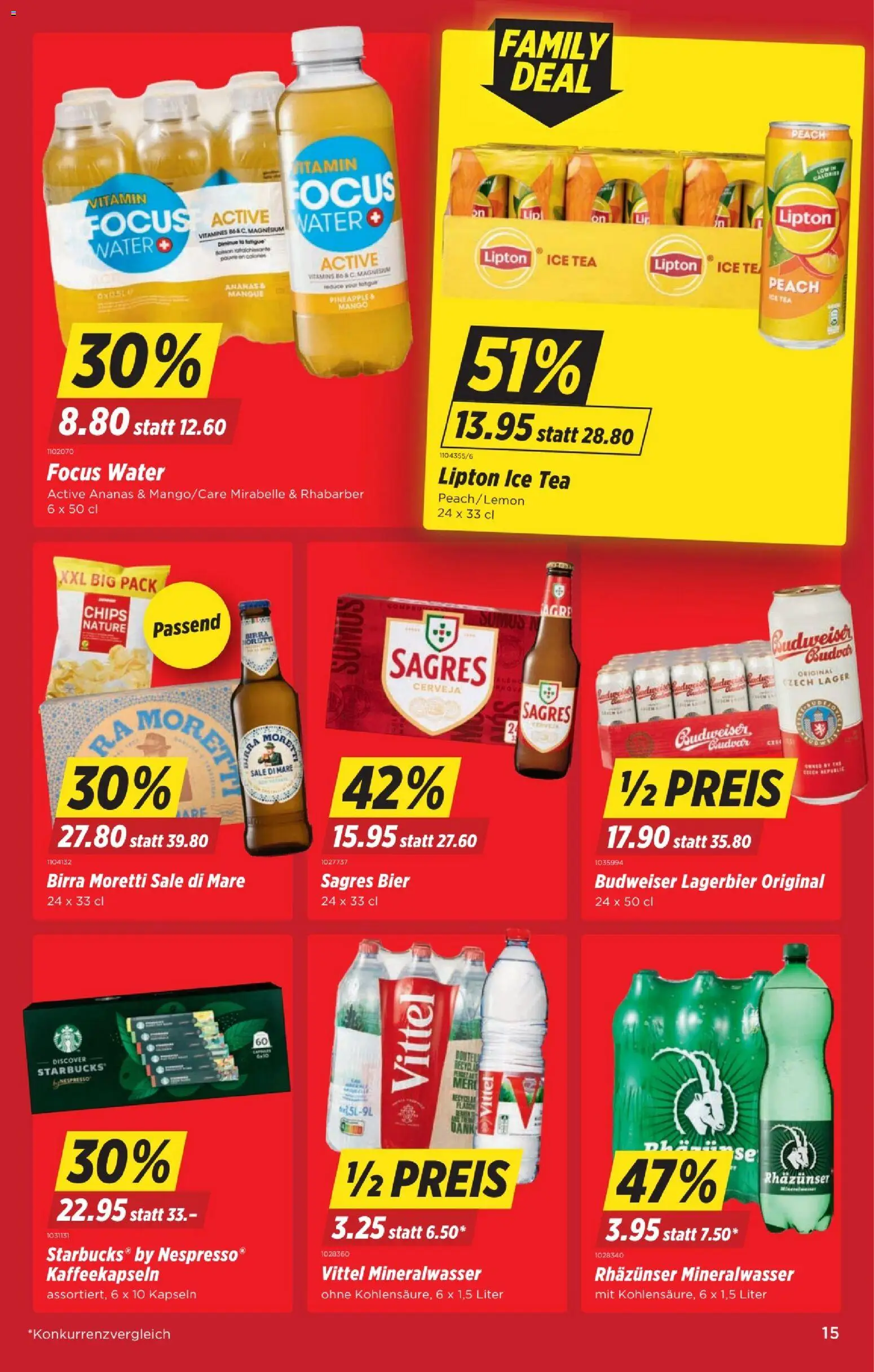 Denner Aktionen – gültig ab 26.02.2026 | Seite: 15 | Produkte: Bier, Ananas, Chips, Mango