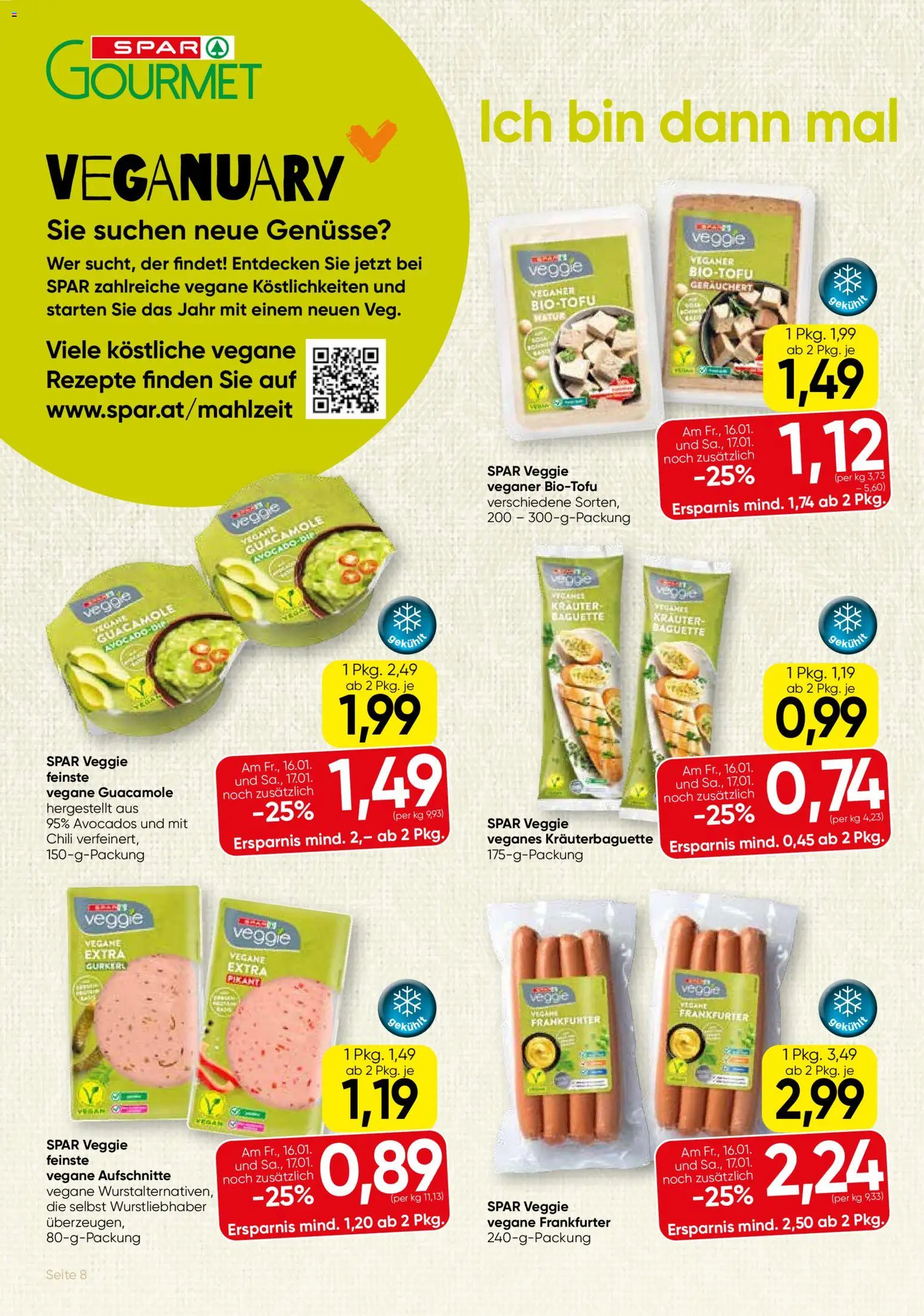 SPAR Gourmet Flugblatt - Burgenland gültig ab 15.01.2026 | Seite: 8 | Produkte: Avocado, Chili, Jääkaappipakastin
