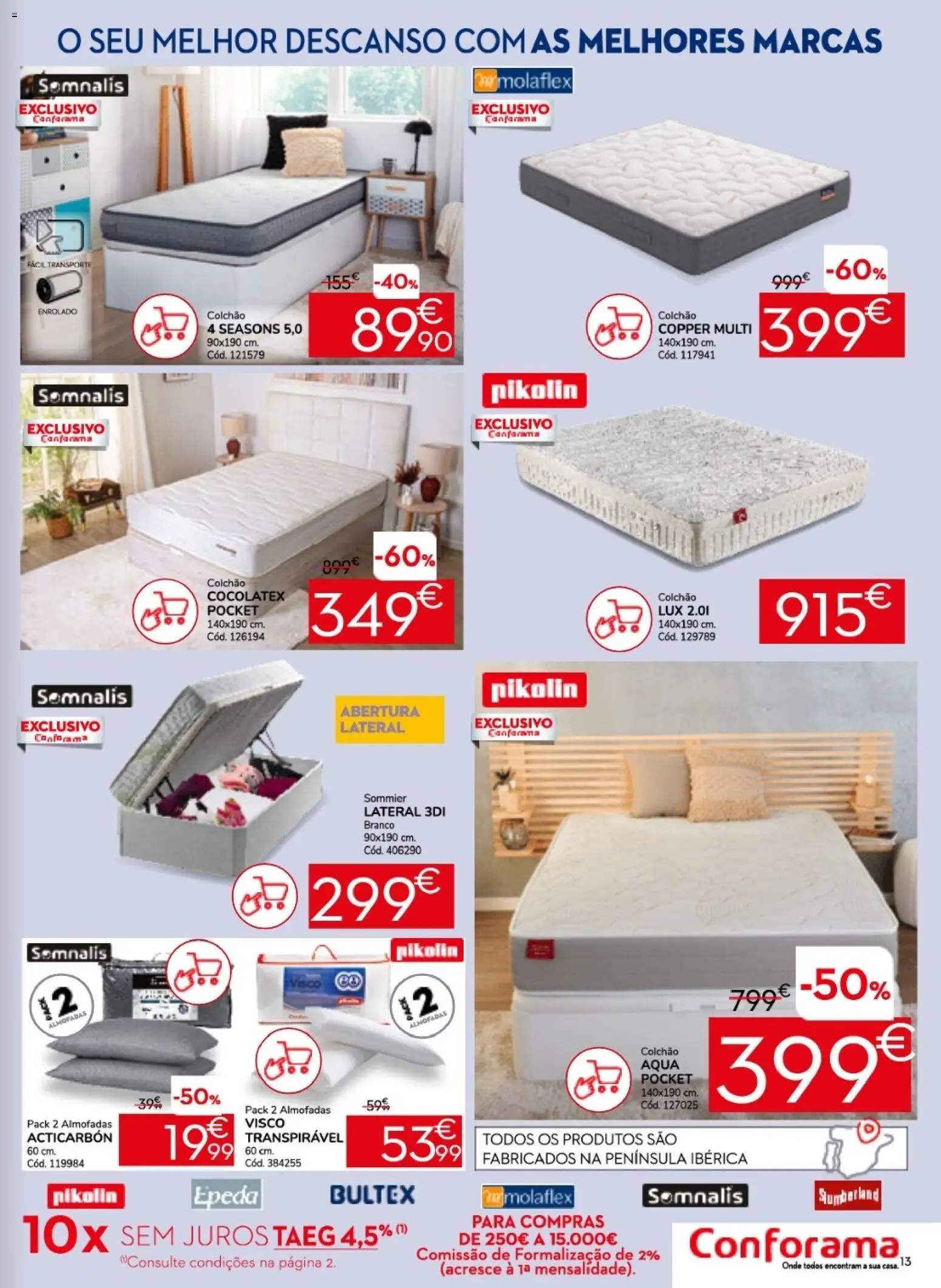 Conforama folheto │ válido de 26.02.2026 | Página: 13 | Produtos: Colchão