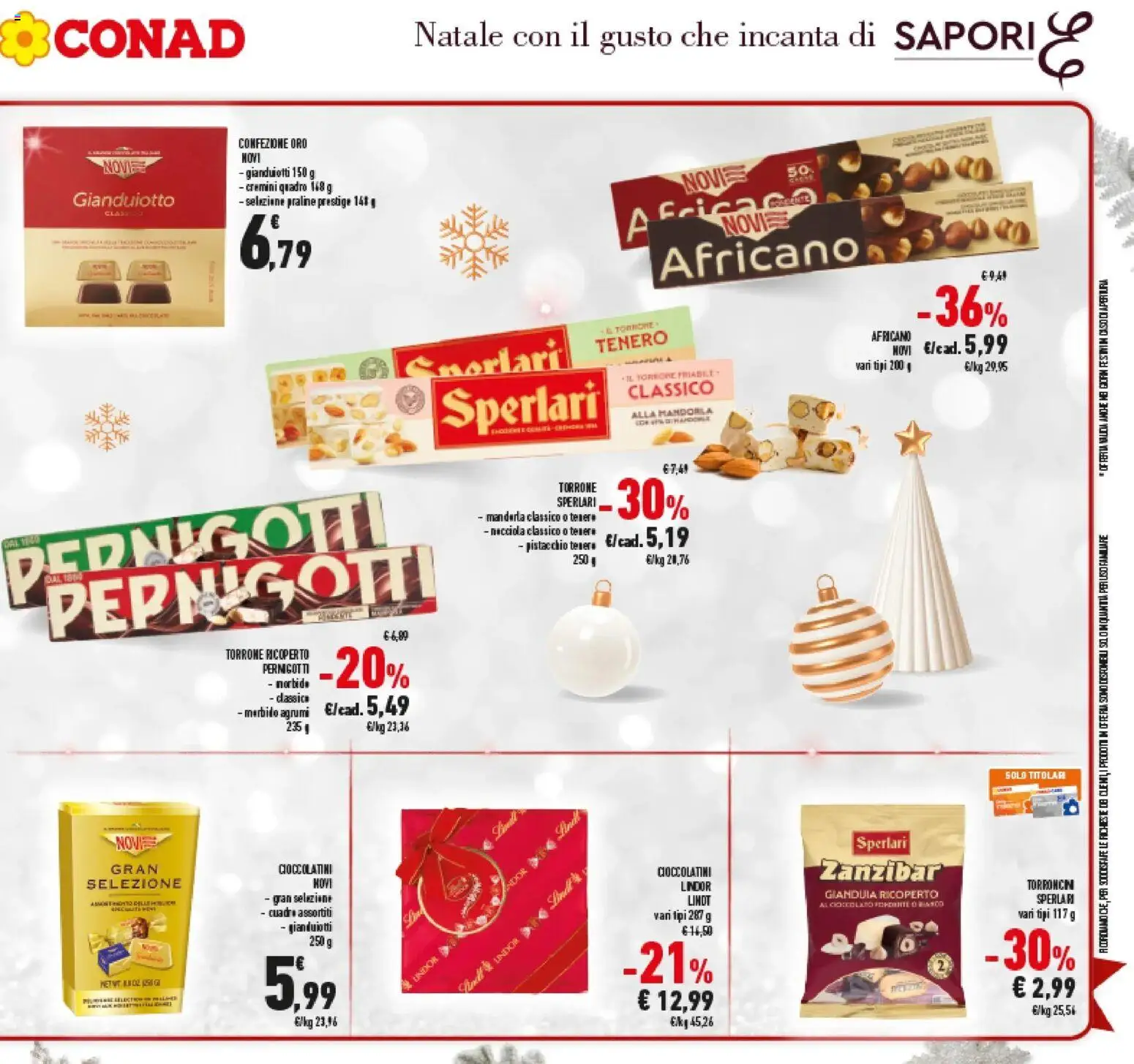 Volantino Conad del 14.12.2025 | Pagina: 9 | Prodotti: Cioccolato, Agrumi, Torroncini, Cioccolatini