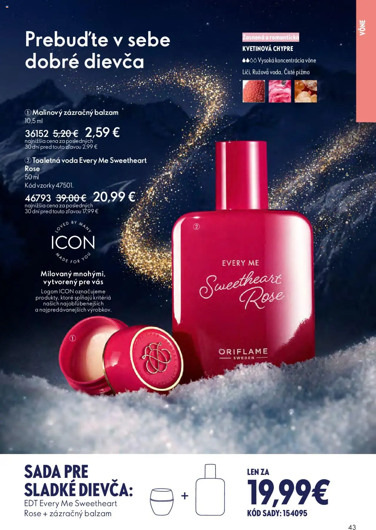 Nové Oriflame akcie – leták je platný od 12.11.2025 | Strana: 43 | Produkty: Toaletná voda, Voda