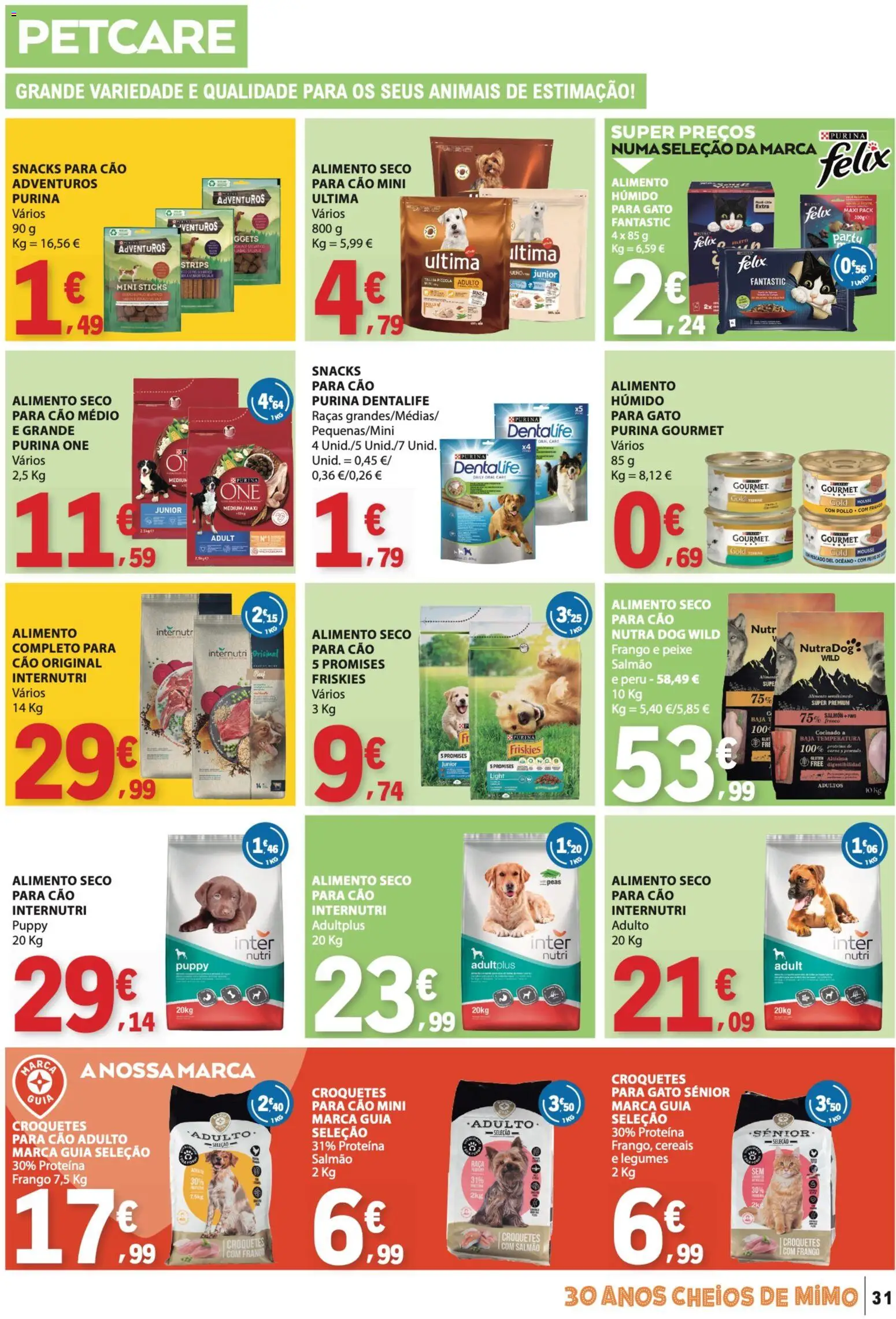 E.Leclerc folheto │ válido de 23.04.2026 | Página: 31 | Produtos: Purina one, Frango, Cereais, Proteina