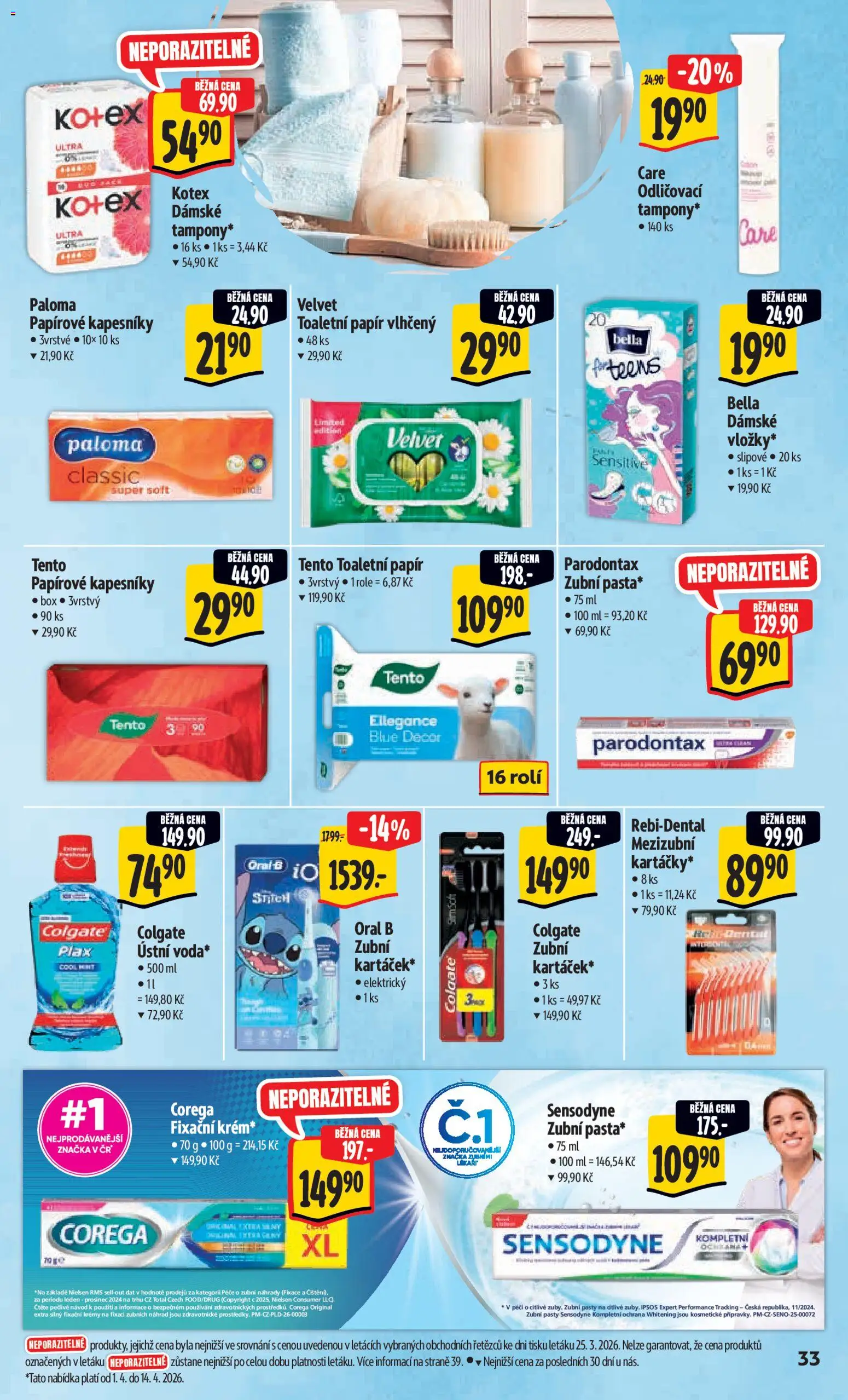 Albert leták - Hypermarket od 01.04.2026 | Strana: 41 | Produkty: Corega, Parodontax, Box, Papírové kapesníky