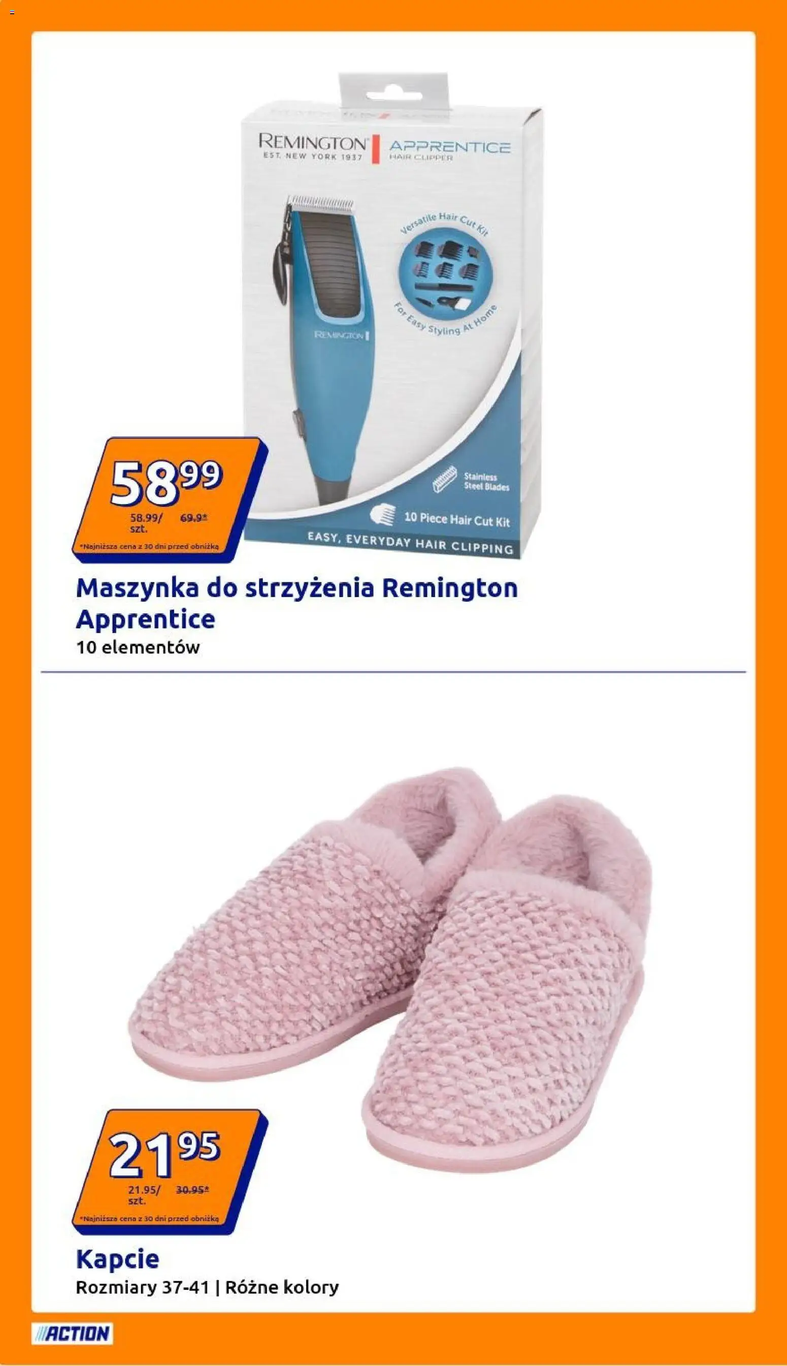 Action Gazetka od 24.12.2025 | Strona: 26 | Produkty: Kapcie, Maszynka do strzyżenia