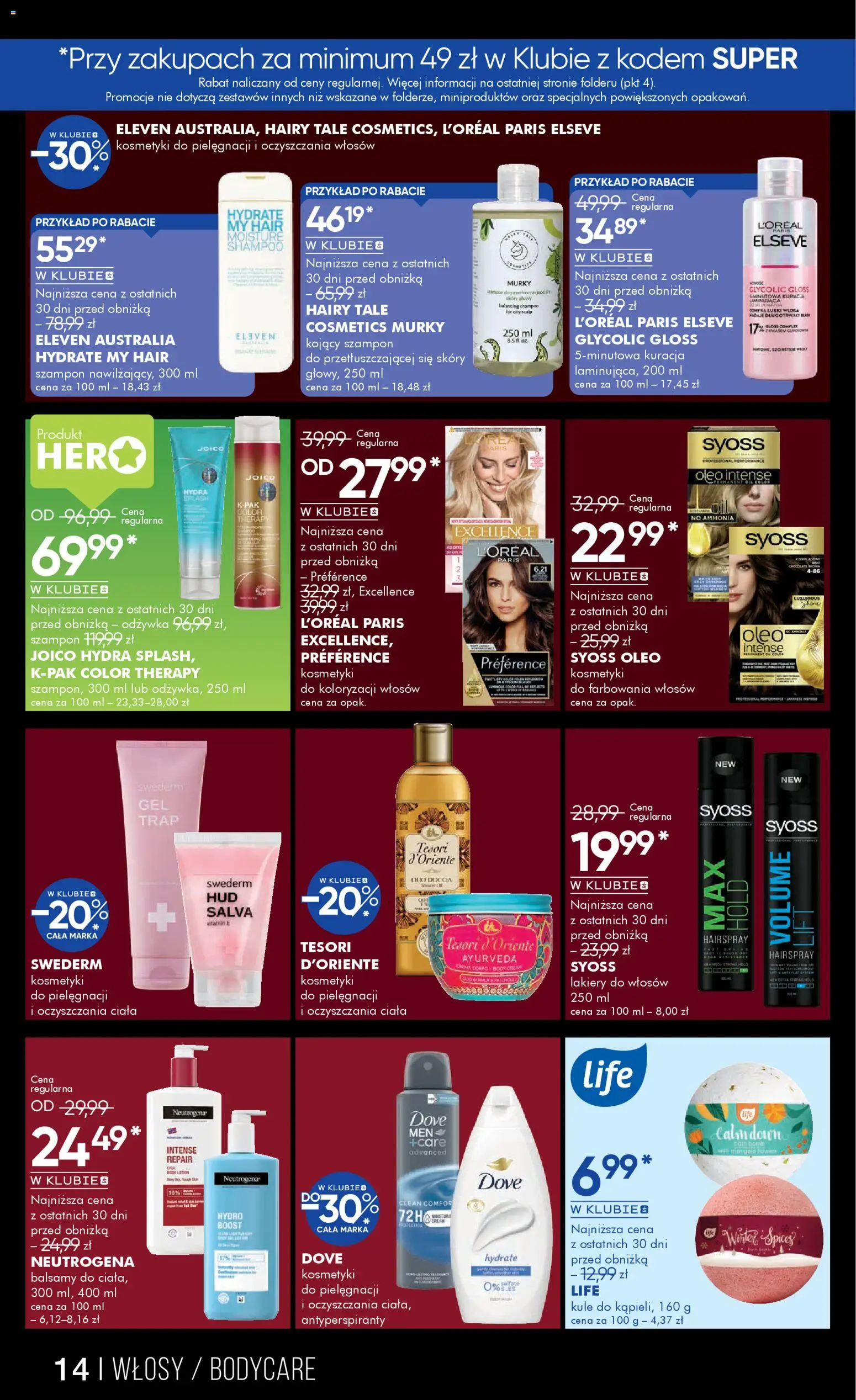 Super-pharm Black Friday od 22.11.2025 | Strona: 14 | Produkty: Tesori d'oriente, Kosmetyki, Szampon, Lakiery