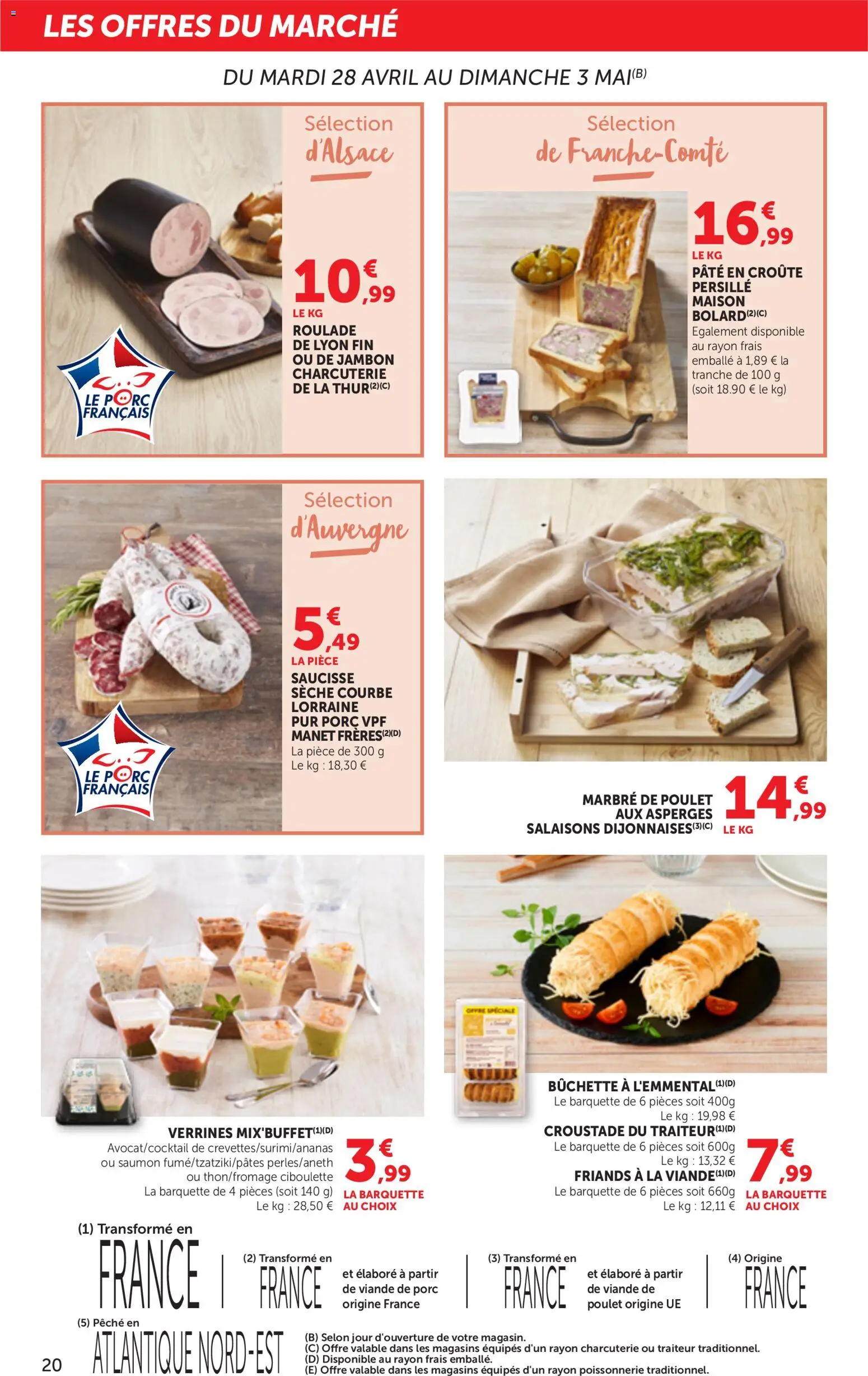 {H1} | Page: 20 | Produits: Verrines, Saucisse, Porc, Saumon