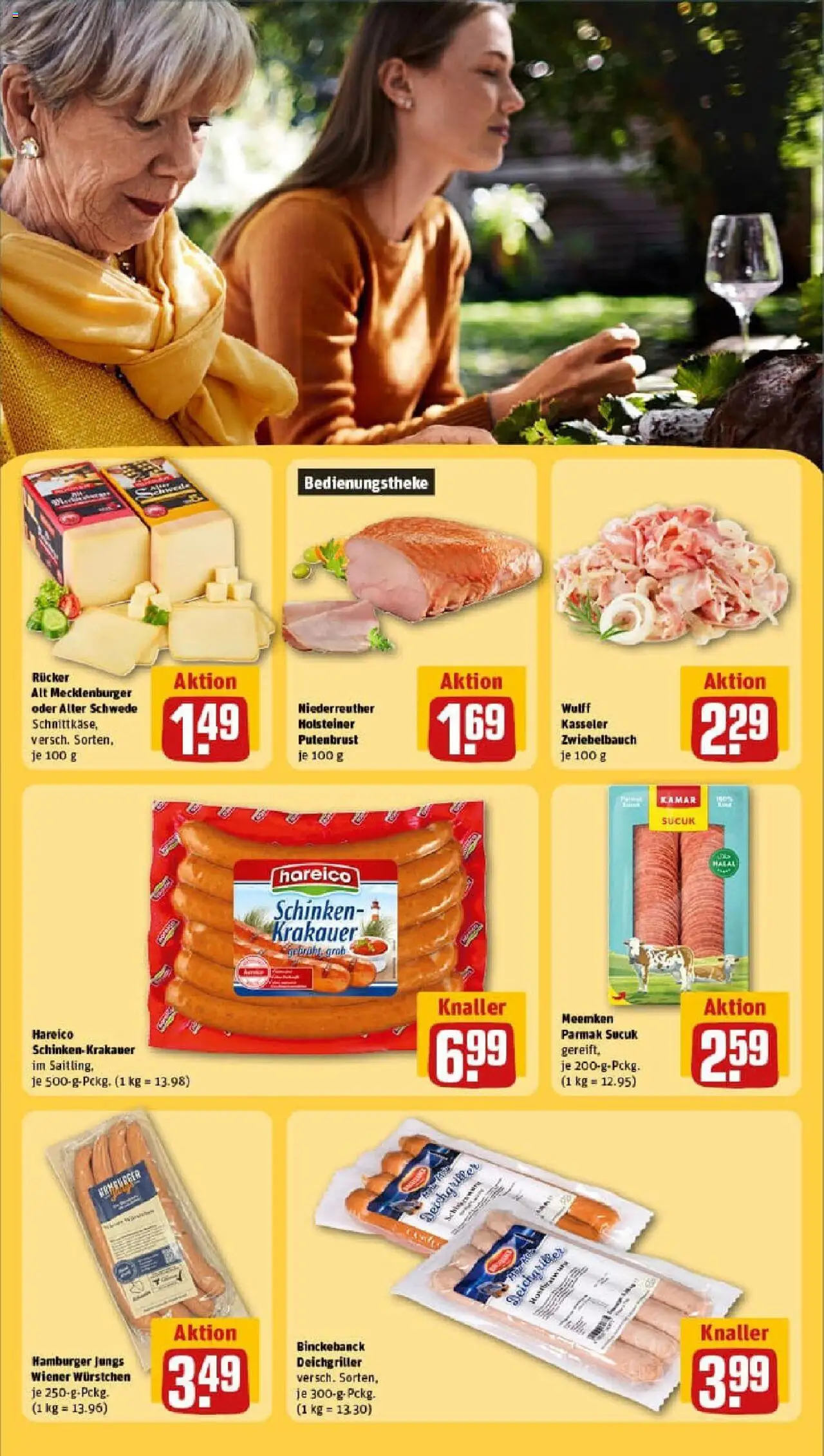 Rewe prospekt Lübeck	 - gültig ab dem 27.07.2025 | Seite: 25 | Produkte: Wiener wurstchen, Schinken, Meemken