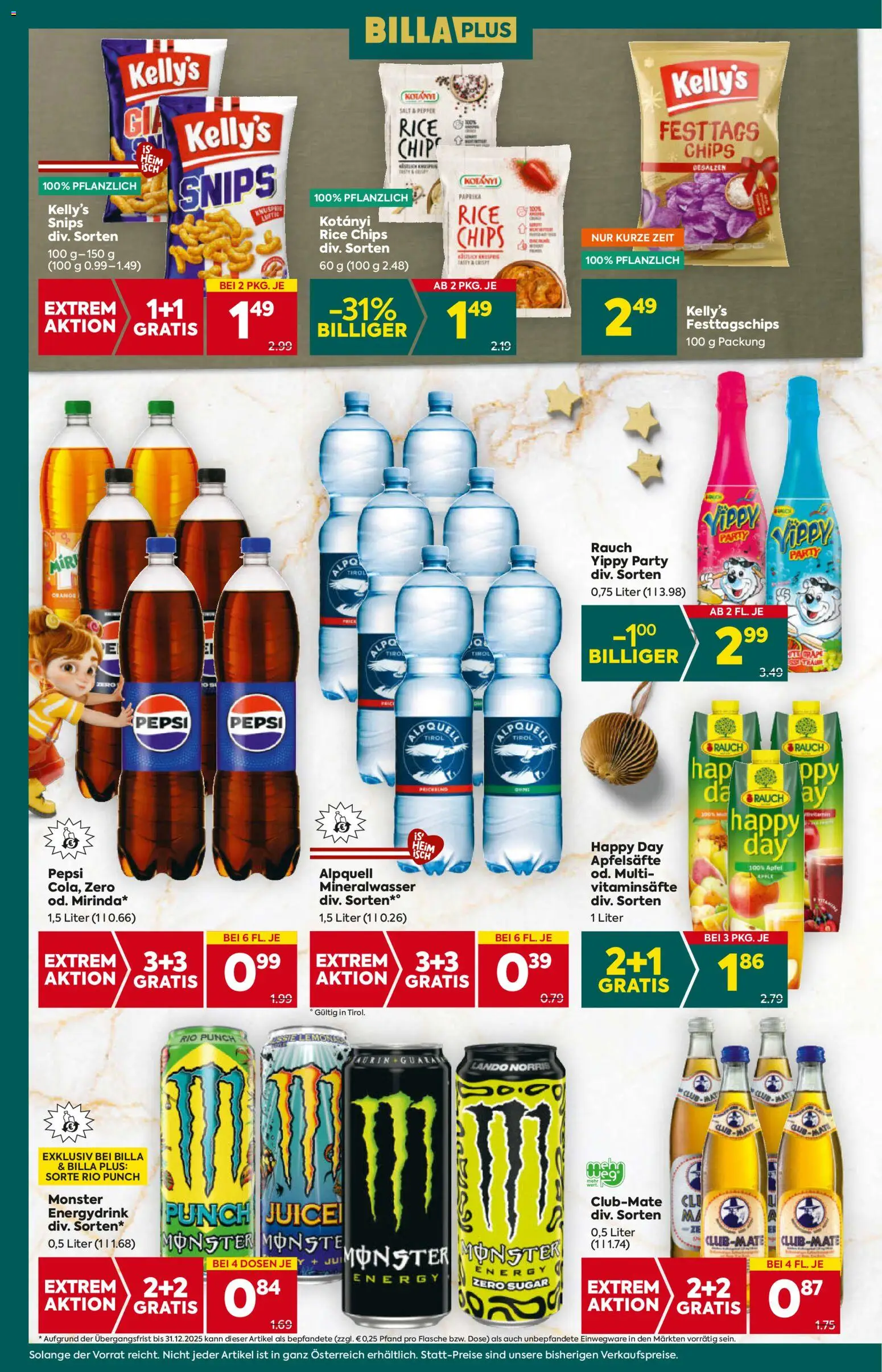 Billa Plus Flugblatt - Tirol gültig ab 04.12.2025 | Seite: 18 | Produkte: Chips, Äpfel