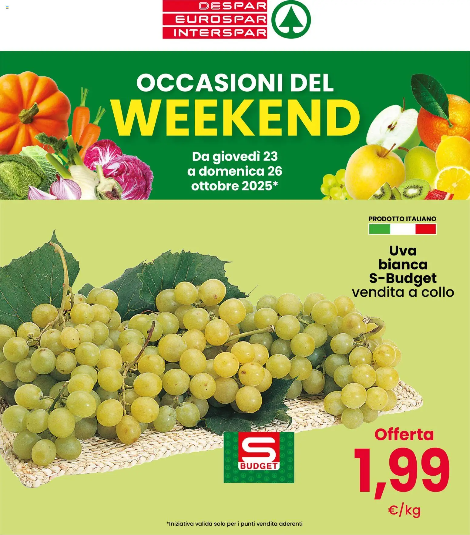 Volantino Eurospar del 23.10.2025 | Pagina: 1