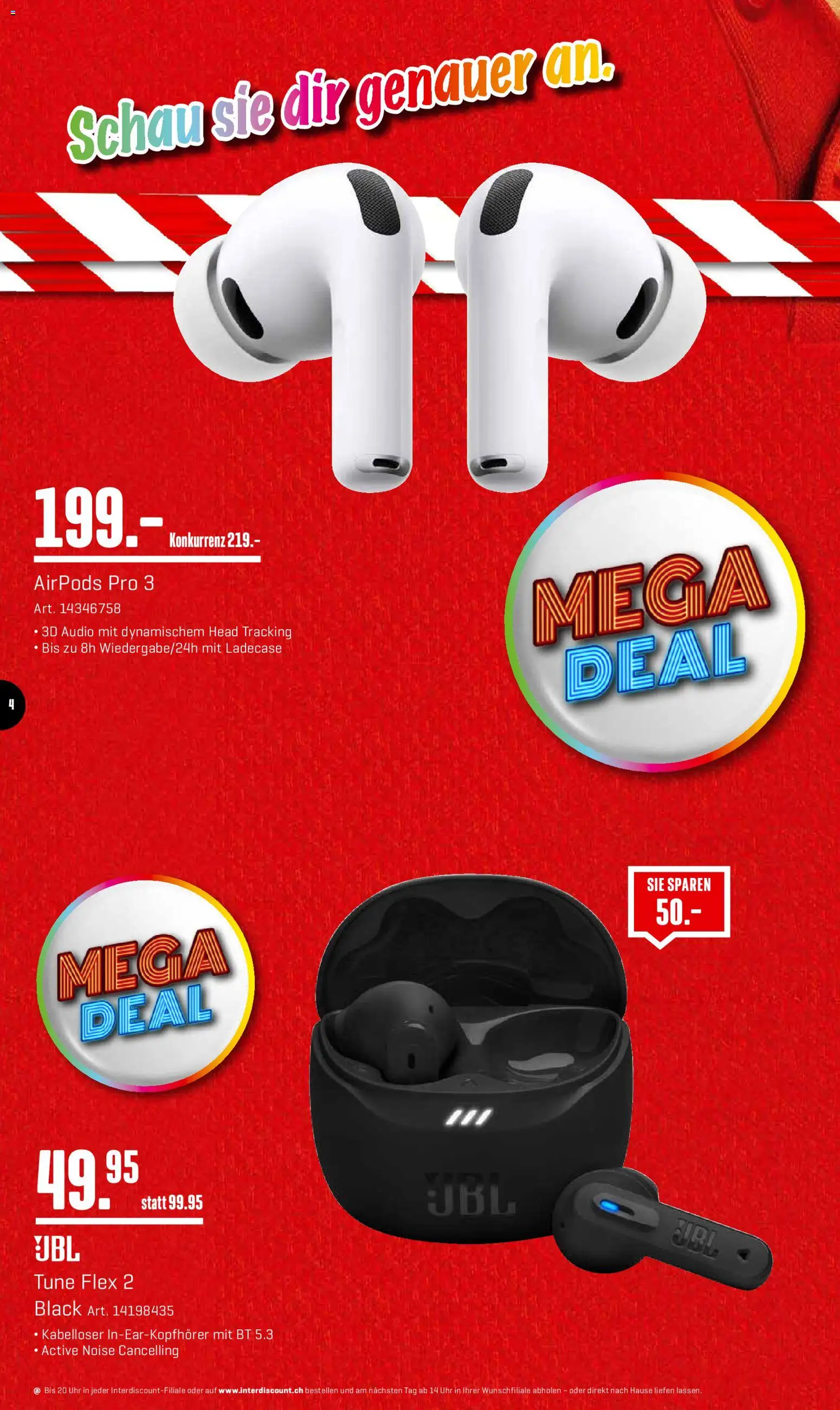Interdiscount Aktionen – gültig ab 26.01.2026 | Seite: 4 | Produkte: Audio, Uhr, Airpods