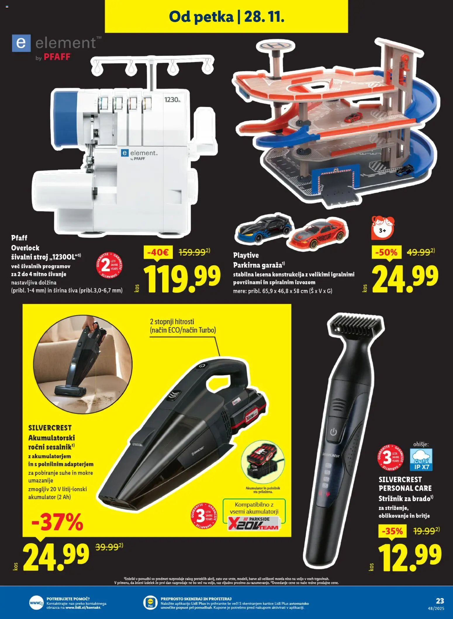 Novi Lidl katalog ponudbe – veljaven od 27.11.2025 | Stran: 35 | Izdelki: Sivalni stroj, Akumulator, Polnilnik, Strižnik