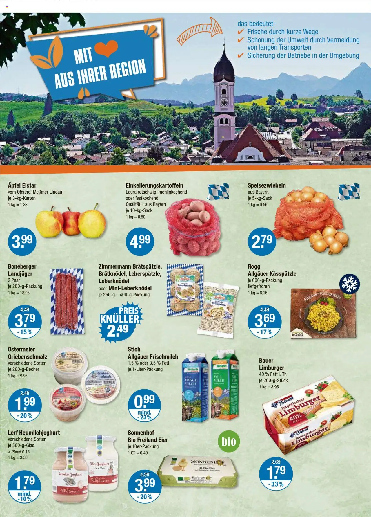 V-Markt - Oberpfalz – gültig ab 25.09.2025 | Seite: 12 | Produkte: Milch, Eier, Messmer, Äpfel