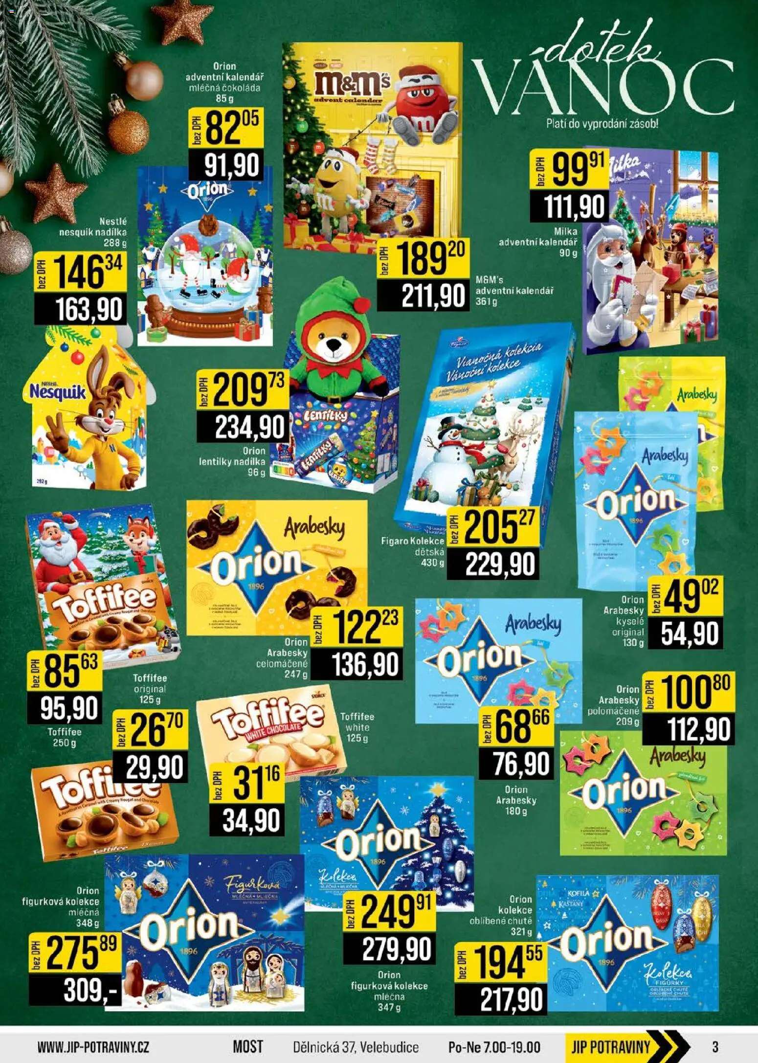 Jip leták - Cash & Carry od 26.11.2025 | Strana: 3 | Produkty: Milka, Nesquik, Potraviny, Toffifee White